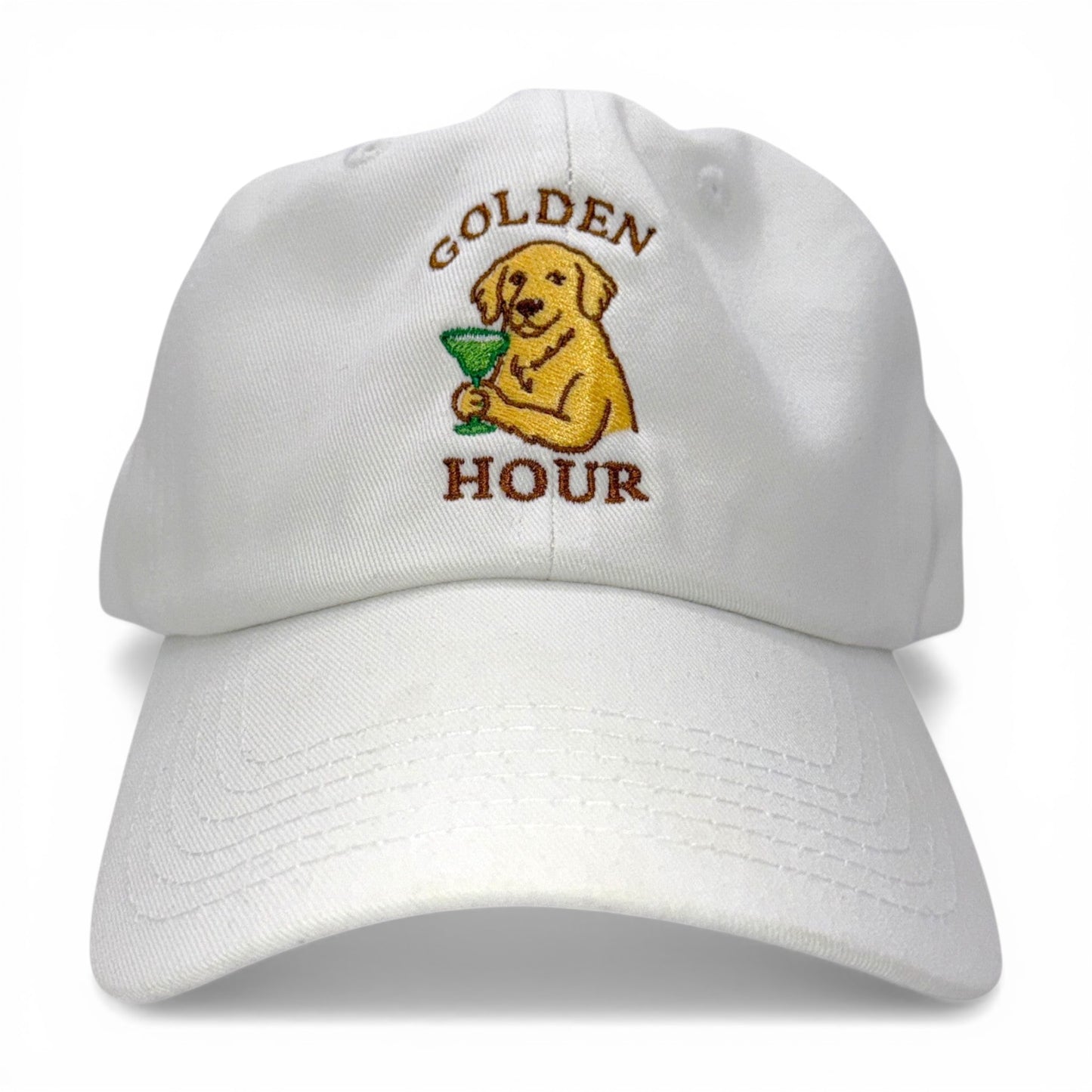 The Golden Hour Hat – Embroidered Foam Trucker Cap – view 9 – Mad Capper embroidered hat