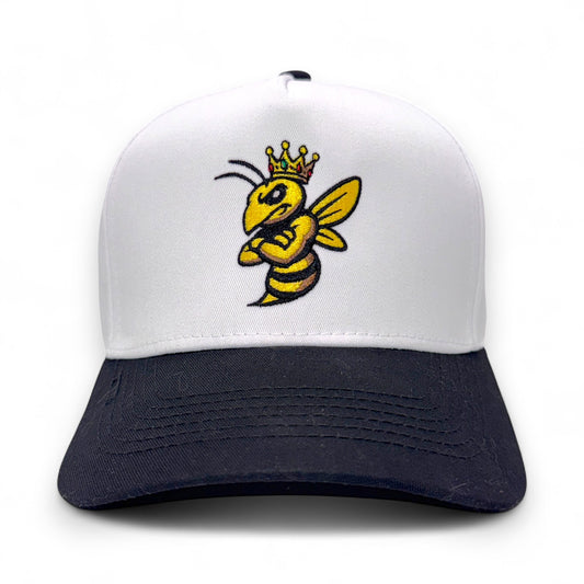 The King Yellow Jacket – angled right view – Mad Capper embroidered hat