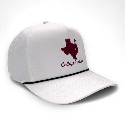 The College Station Gameday Hat – Embroidered Rope Cap