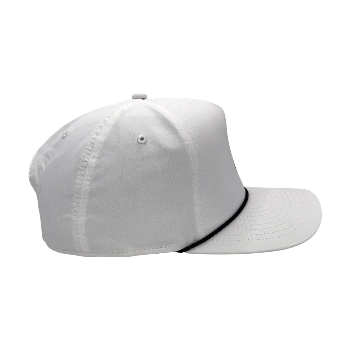 White rope hat side profile – Santa Sheltie design