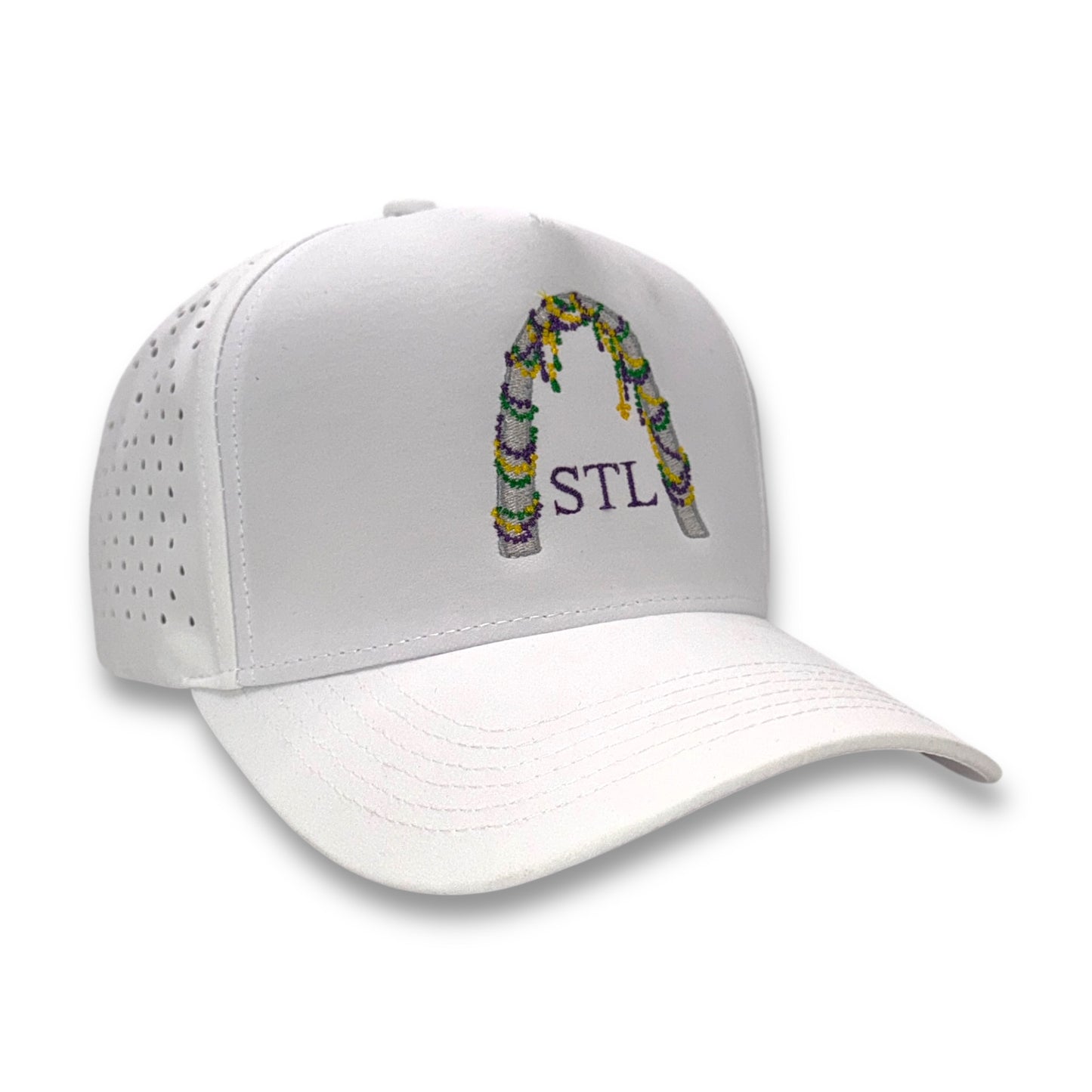 St. Marti Gras – side profile – Mad Capper embroidered hat