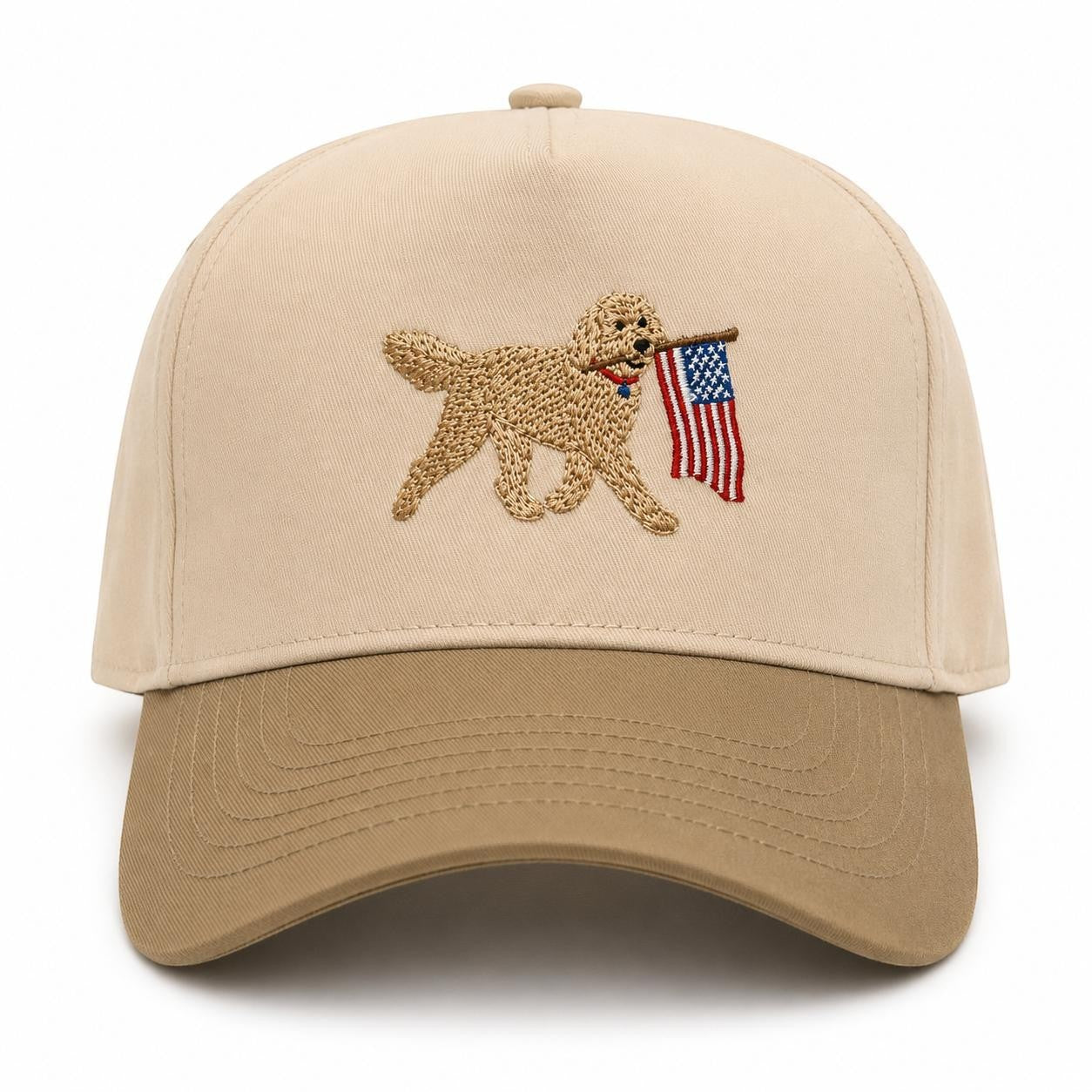Star Spangled Doodle Hat - Classic Tan Khaki