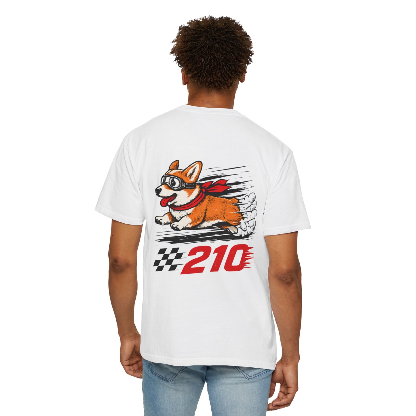 Corgi Speed Racer T-Shirt – "Speed Racer 210" Graphic Tee