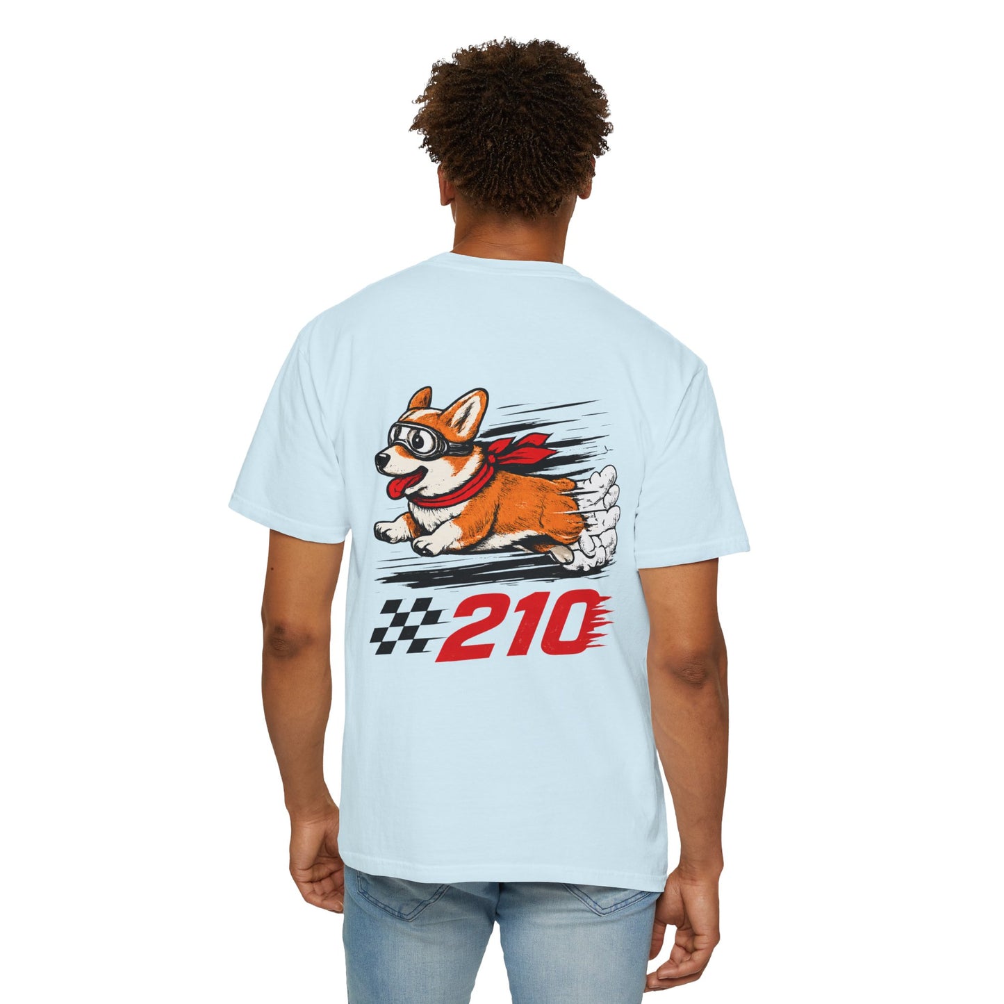 Corgi Speed Racer T-Shirt – "Speed Racer 210" Graphic Tee