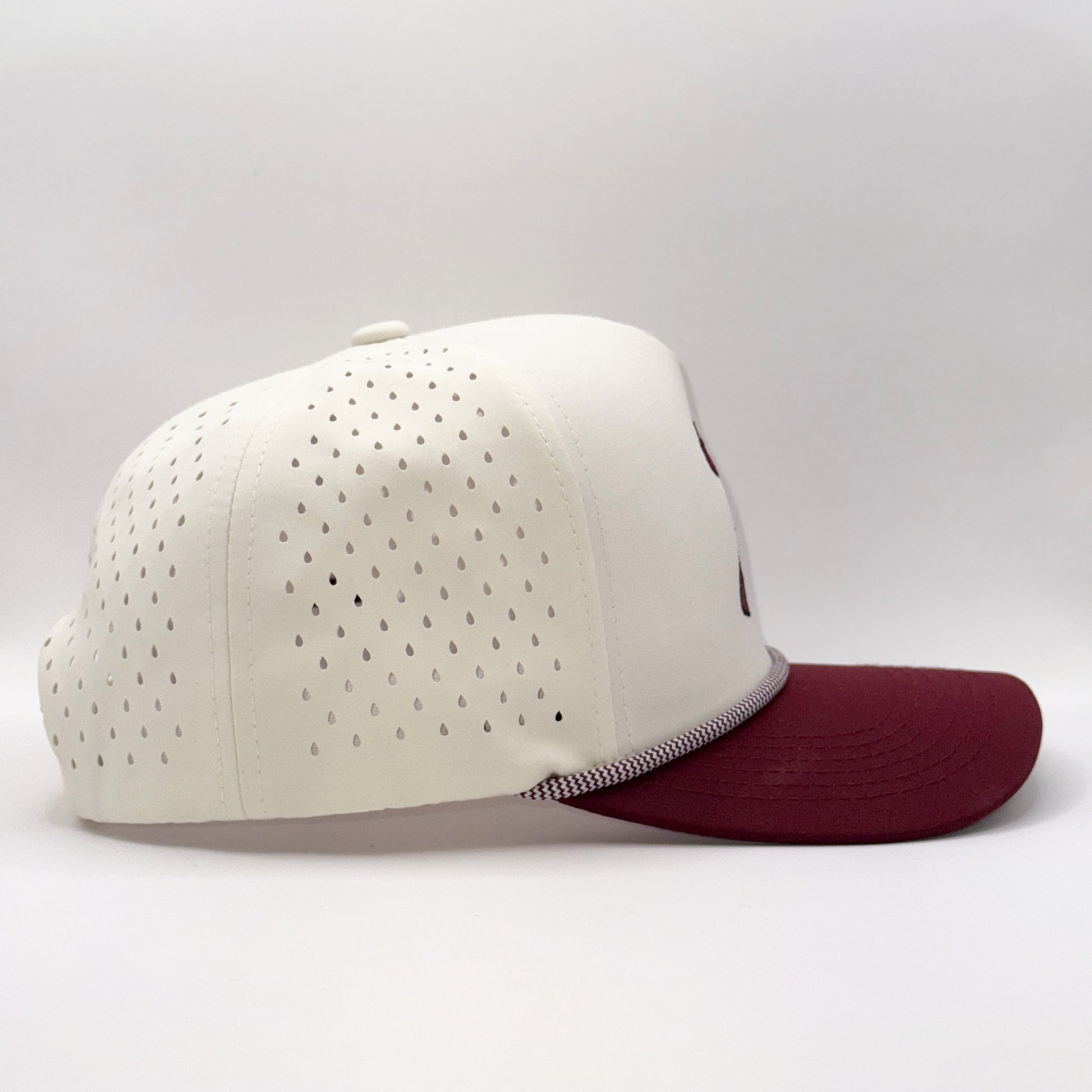 “LaRooster Specs hat – side view”
