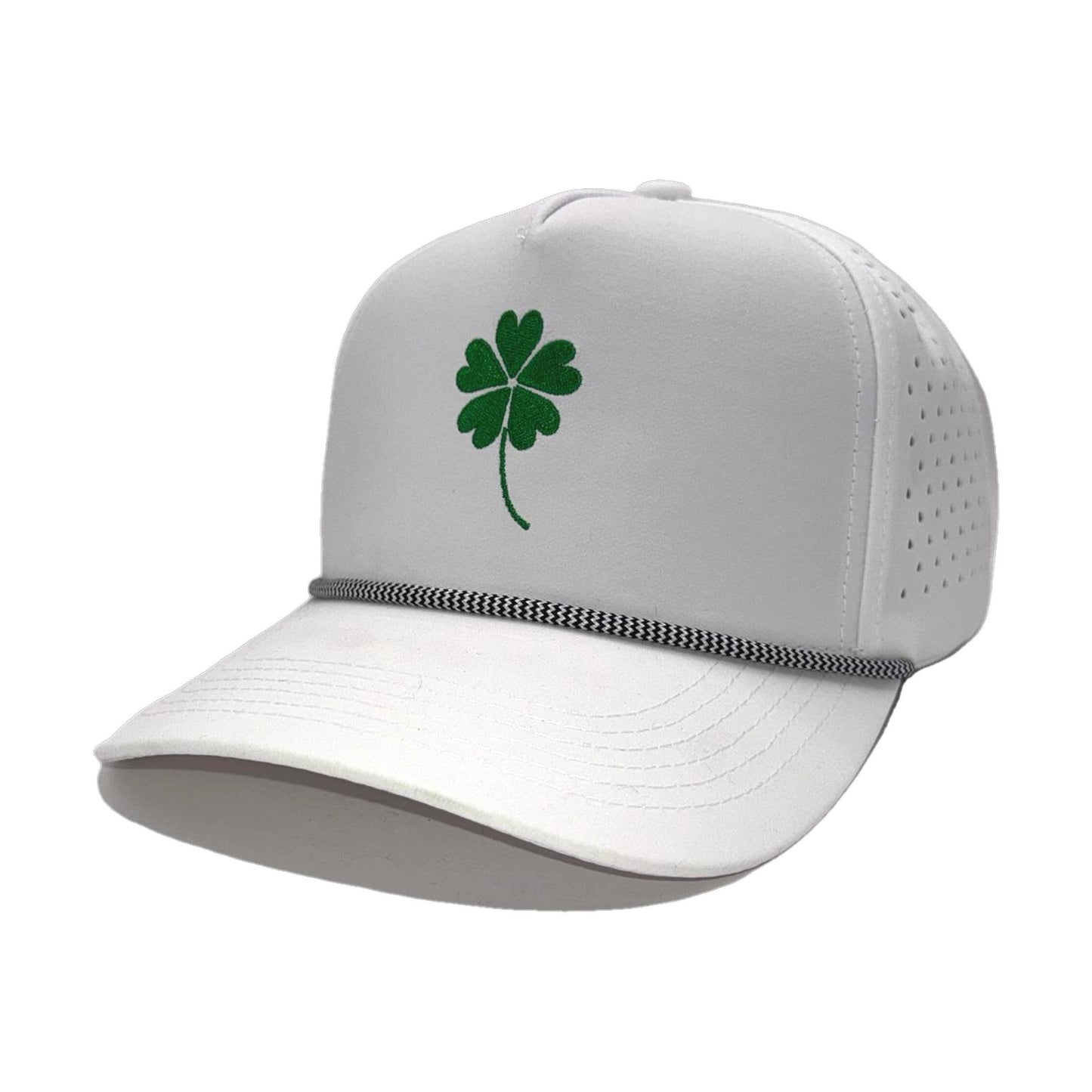 The 5 Leaf Clover Hat – Embroidered Performance Rope Cap – lifestyle view – Mad Capper embroidered hat