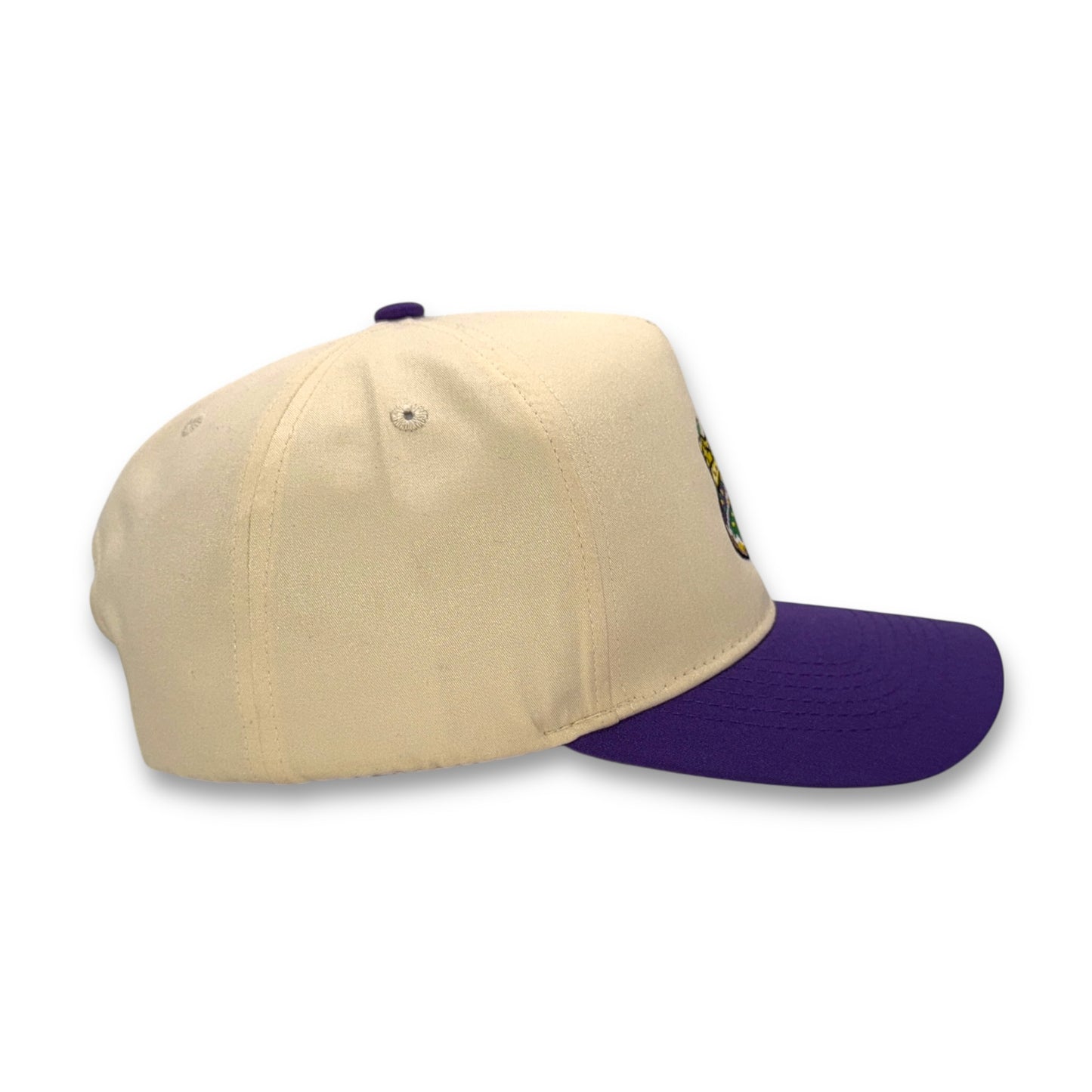 King Cake carnival hat side profile