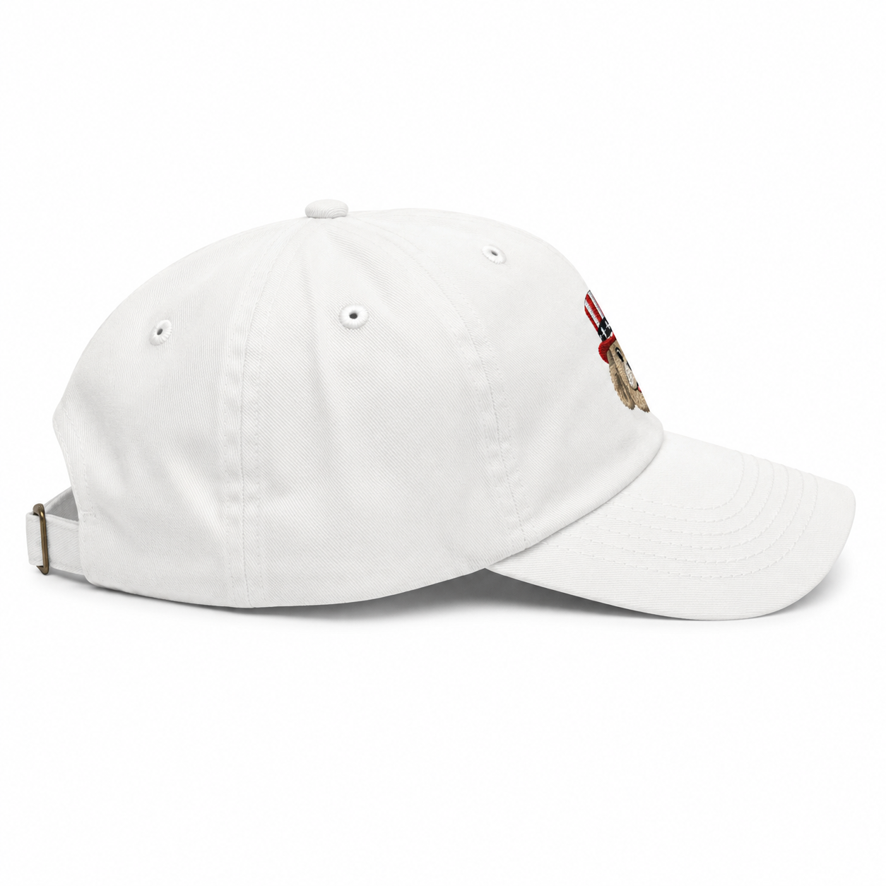 Golden Doodle Dandy Hat - Baseball White - side