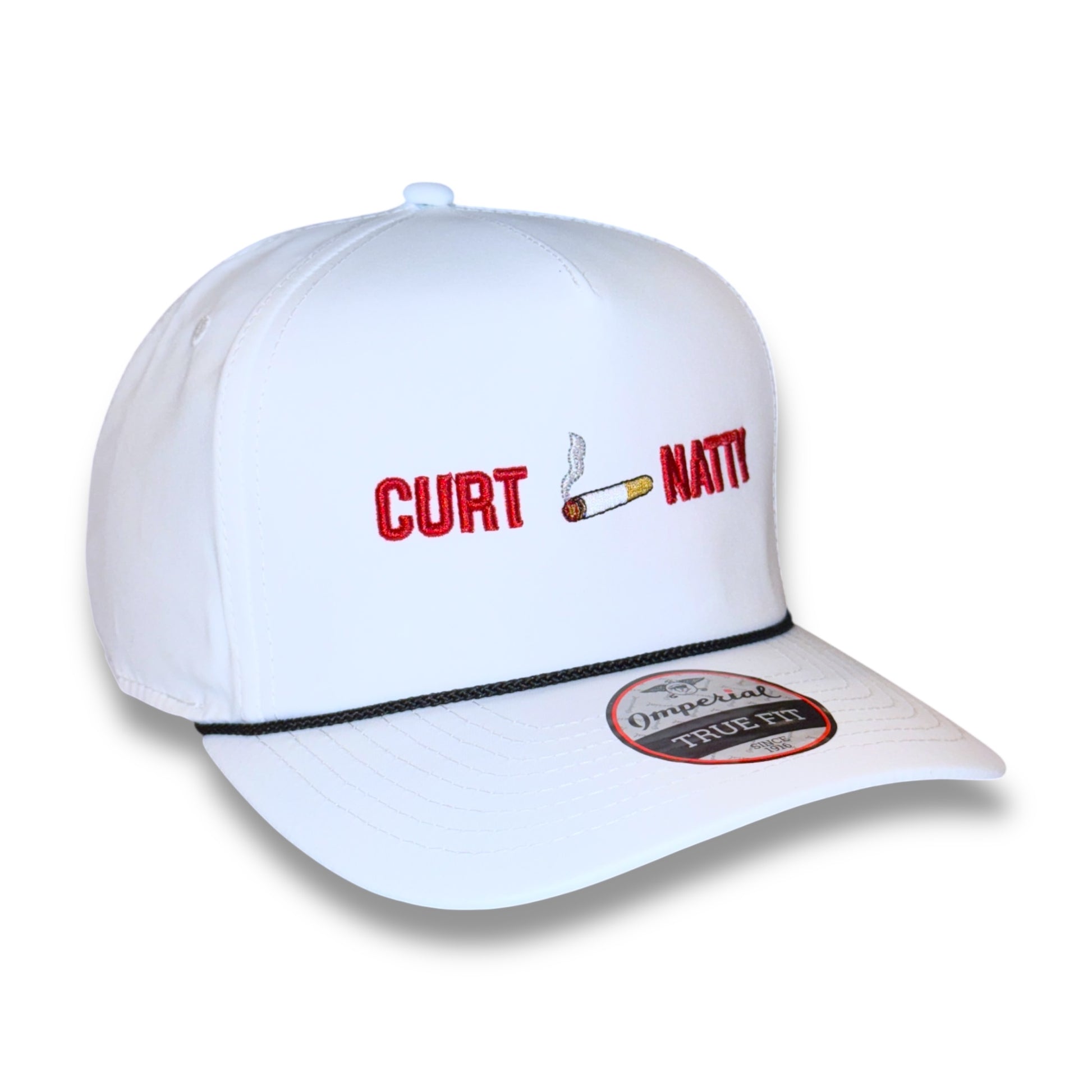 Cig Logo Natty – angled left view – Mad Capper embroidered hat