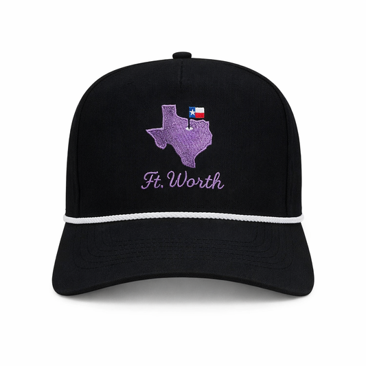 Fort Worth Gameday Hat – Embroidered Performance Rope Cap