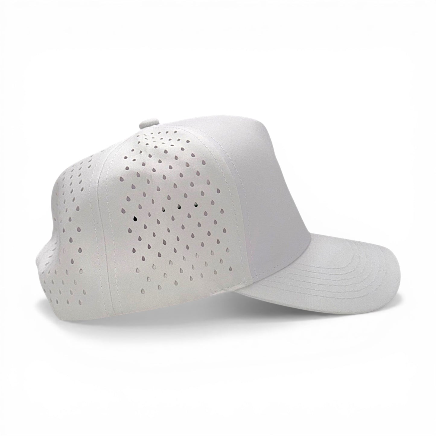 The Keeper of the Creek Cap – detail view – Mad Capper embroidered hat