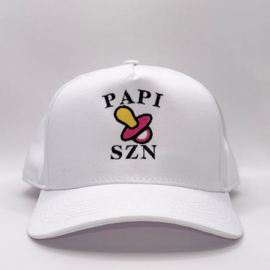 Papi SZN All White Baseball Cap
