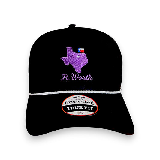 Fort Worth Gameday Hat – Embroidered Performance Rope Cap