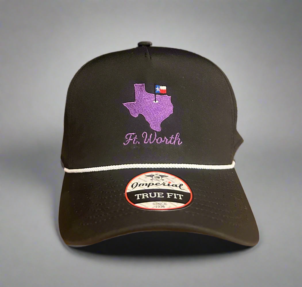 Fort Worth Gameday Hat – Embroidered Performance Rope Cap