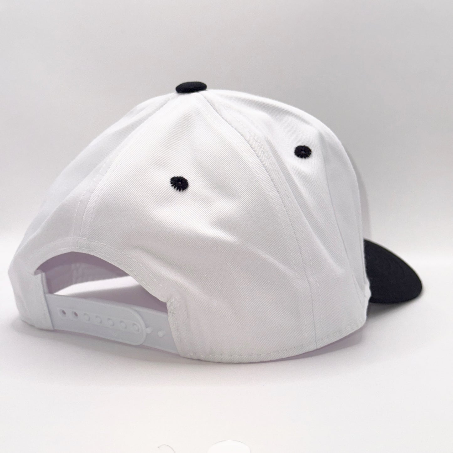 Lounging Raven White & Black Baseball Cap