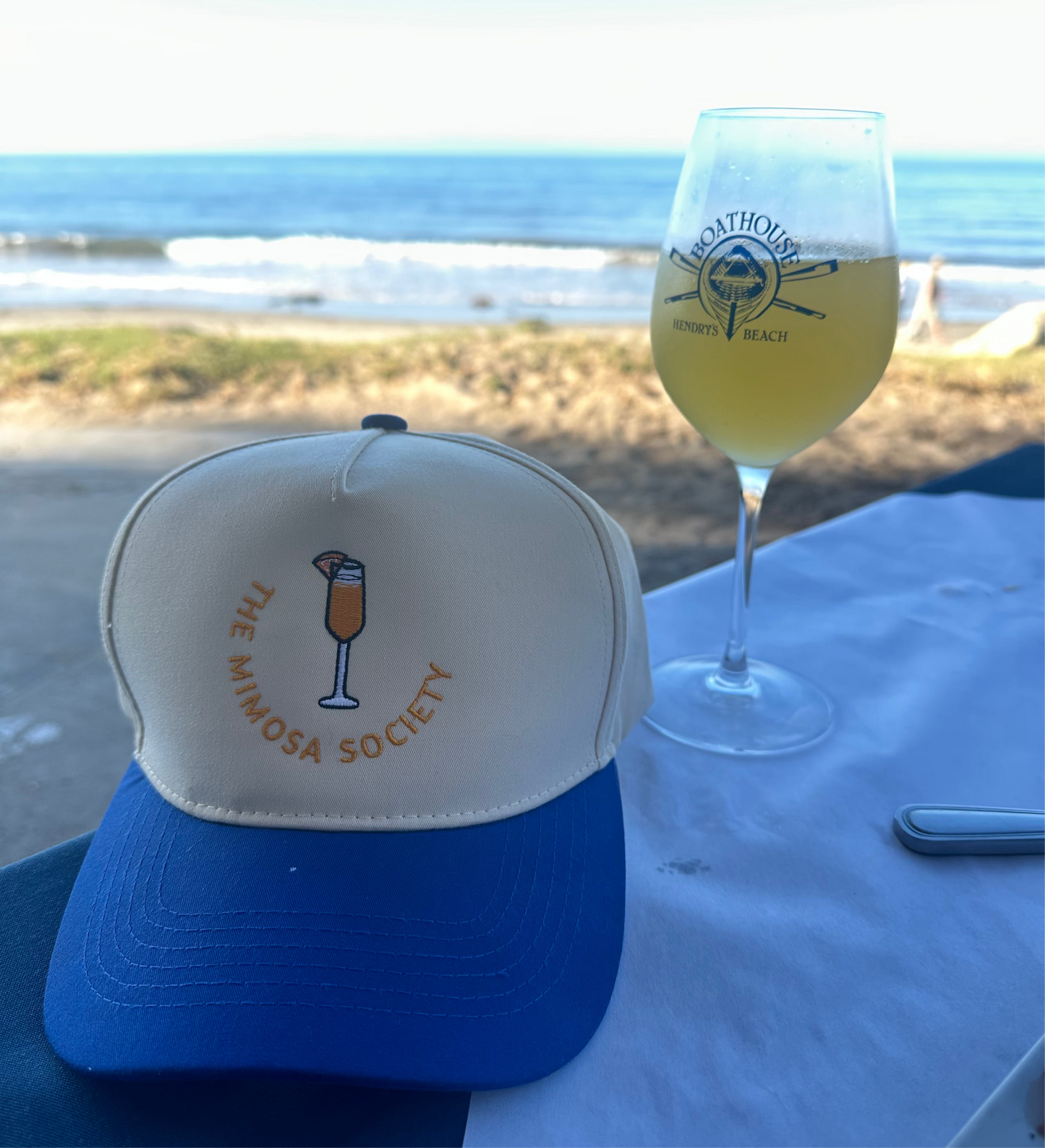 The Mimosa Society Hat – Embroidered Cotton 5-Panel Cap