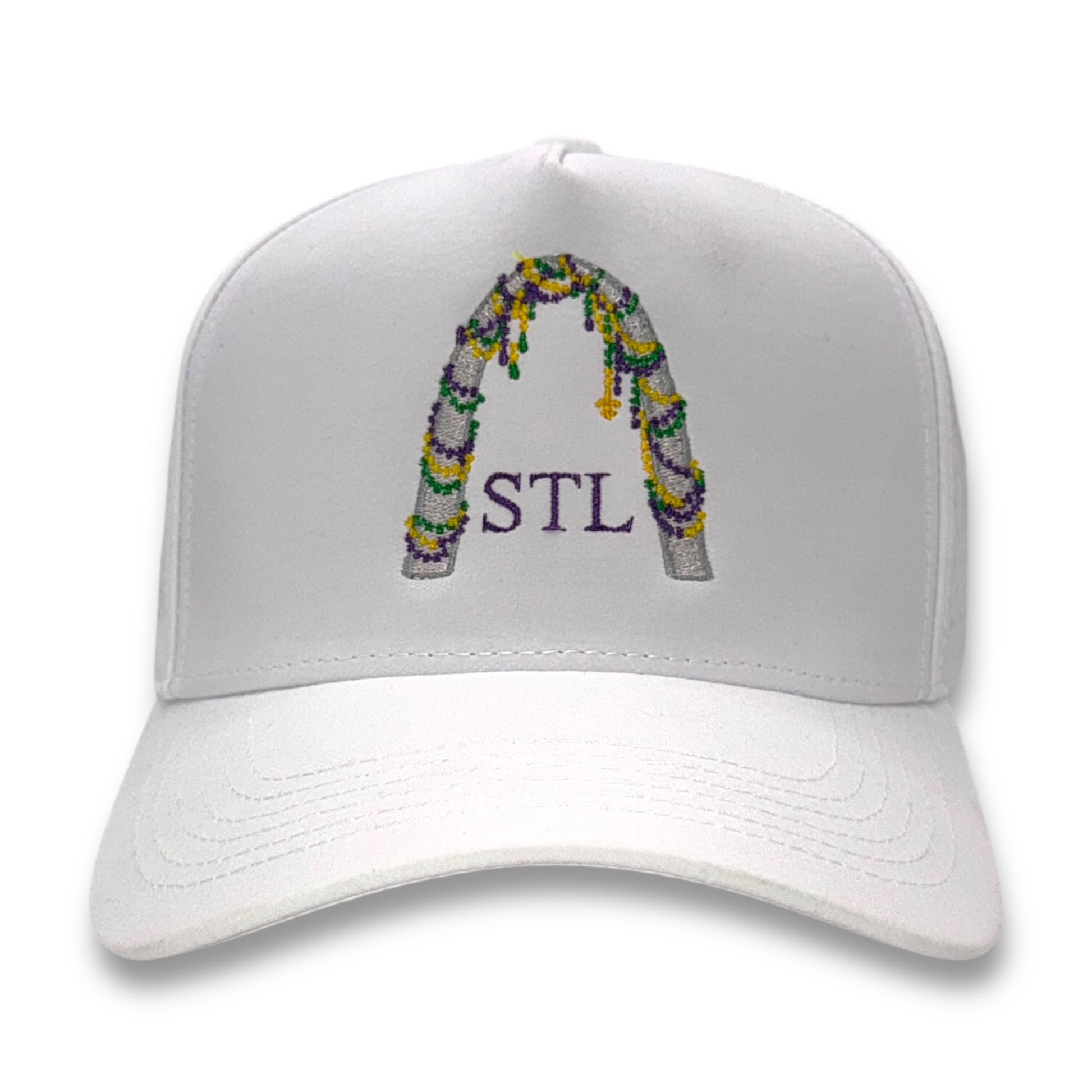 St. Marti Gras – front view – Mad Capper embroidered hat