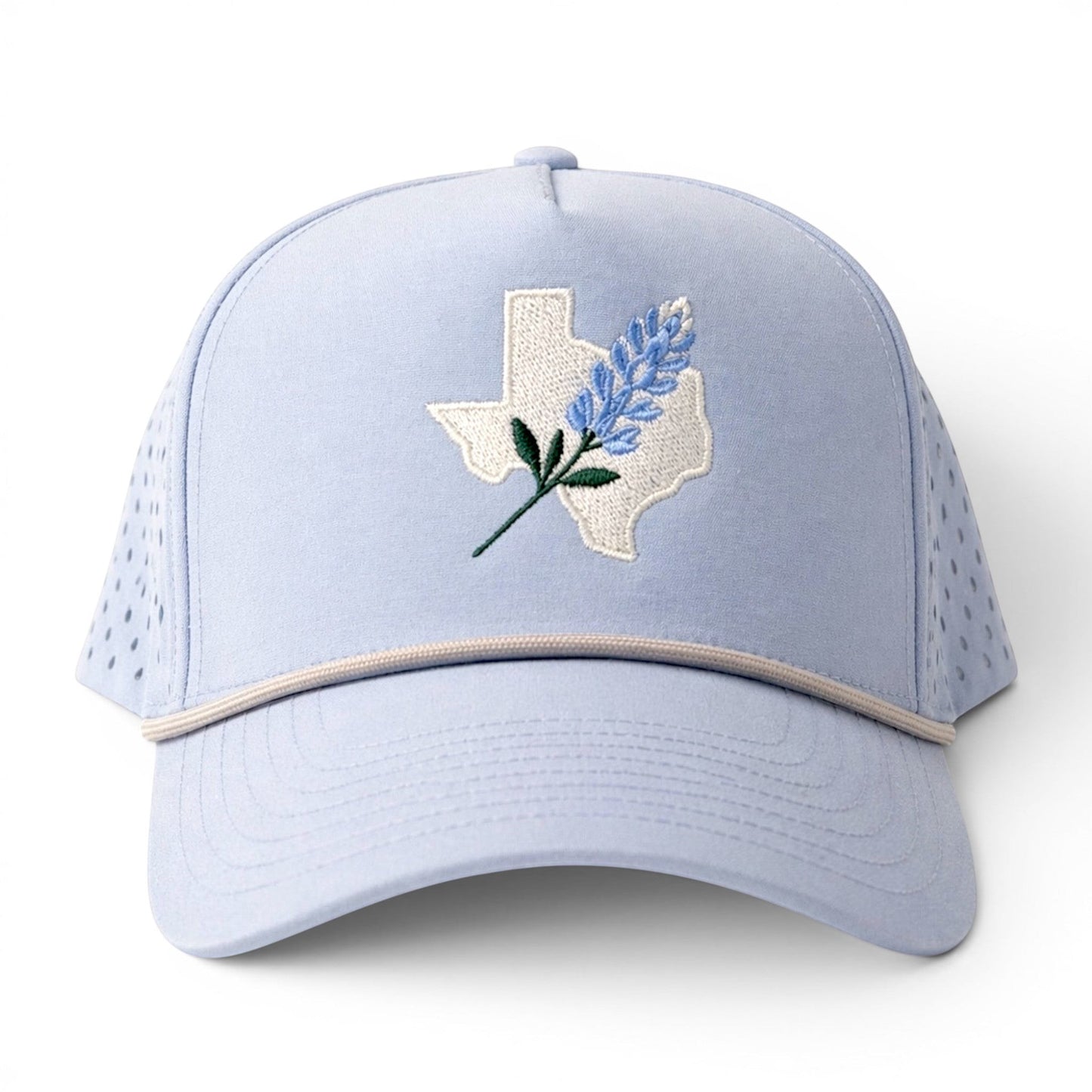 Texas Bluebonnet Embroidered Hat