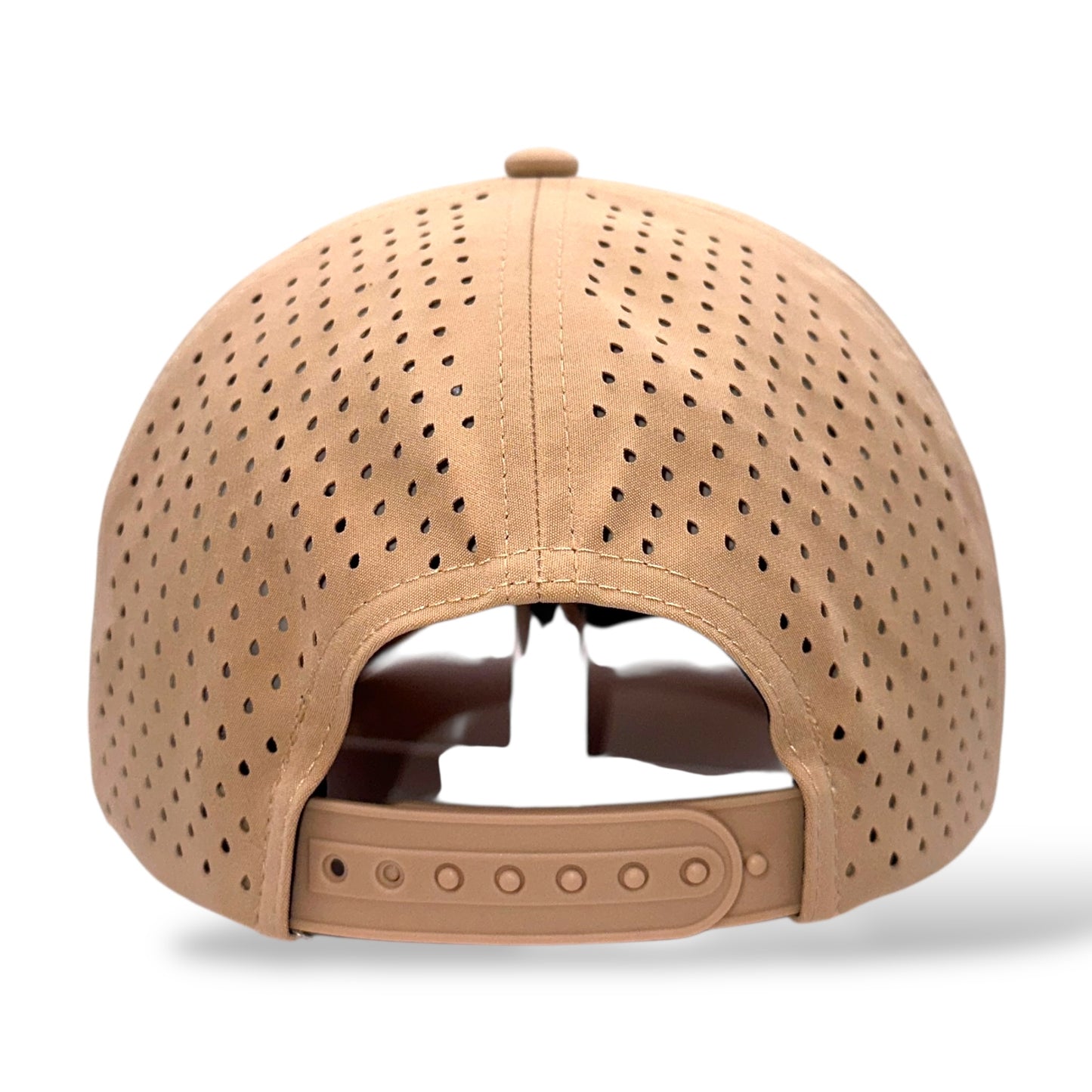 The Madcapper rope cap back view - displaying perforated mesh construction and adjustable snapback closure