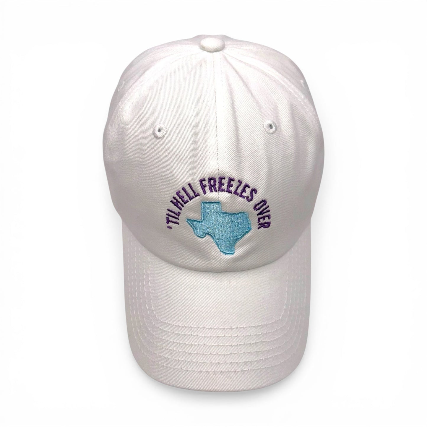 Ft. Worth Freeze Golf Hat – Embroidered Rope Cap – side profile – Mad Capper embroidered hat