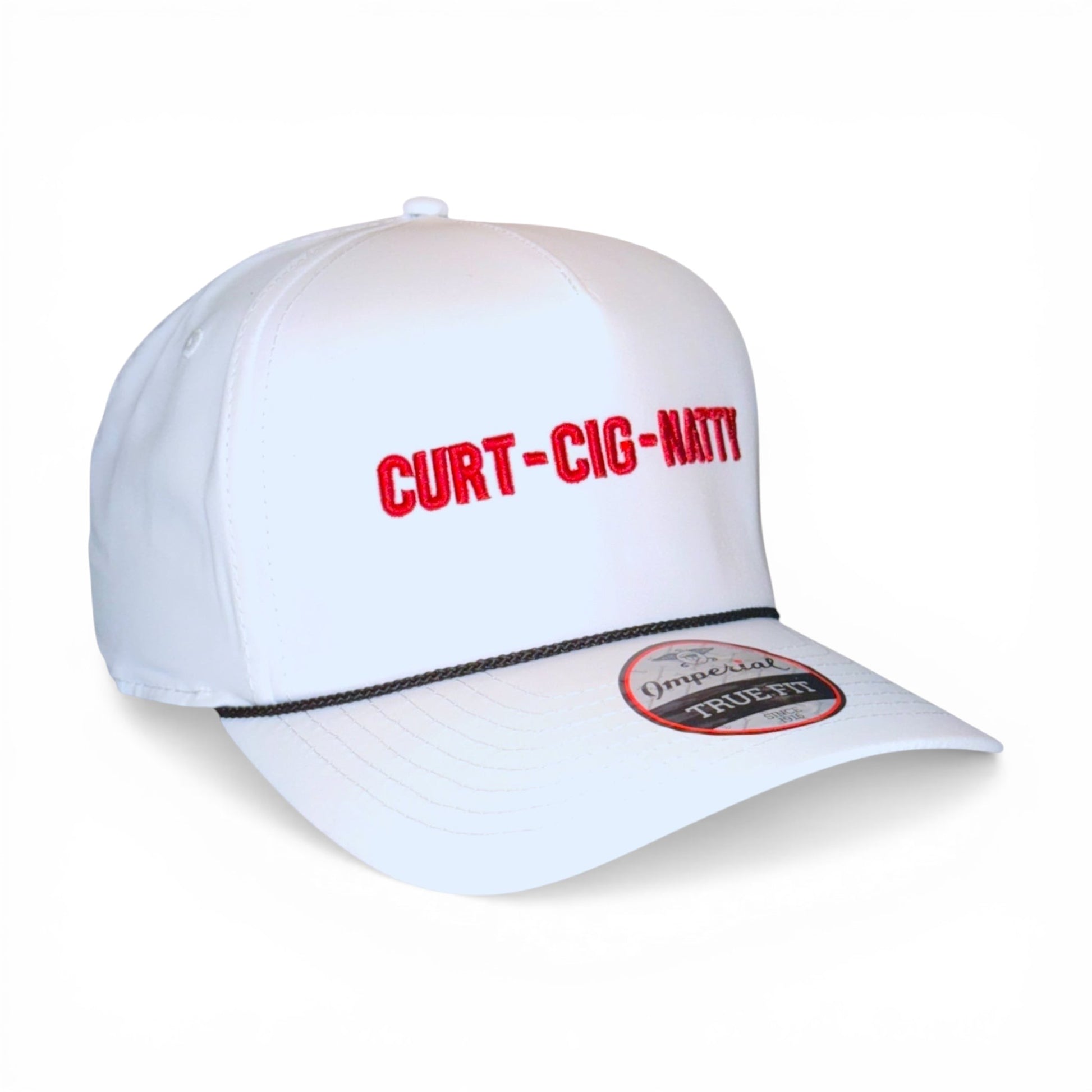 Curt Cig Natty – angled right view – Mad Capper embroidered hat