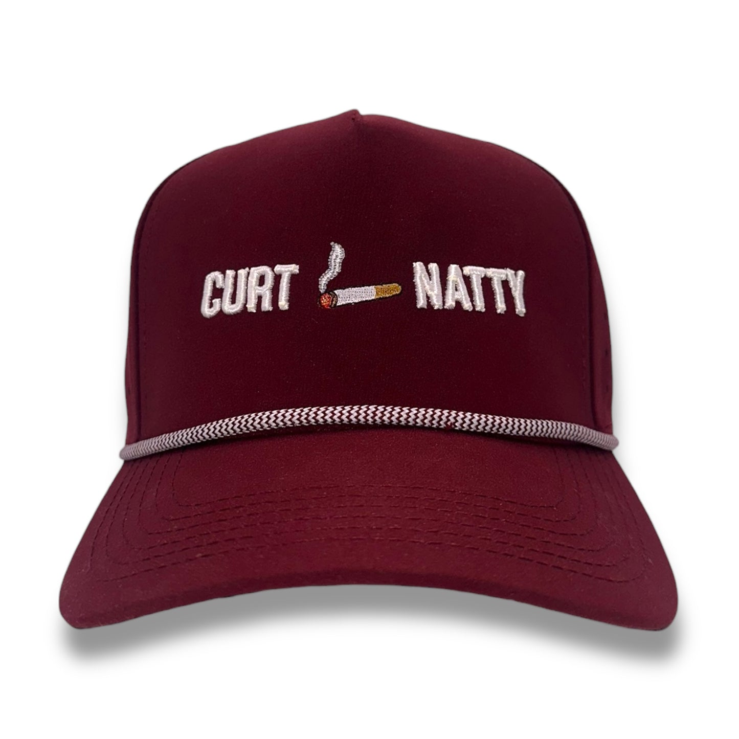 Cig Logo Natty – detail view – Mad Capper embroidered hat