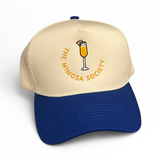 The Mimosa Society Hat – Embroidered Cotton 5-Panel Cap