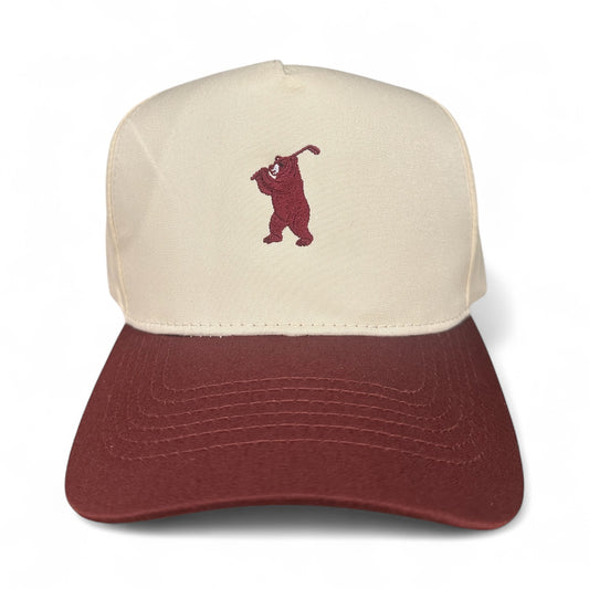 The Bogey Bear Golf Hat – Embroidered Trucker Cap