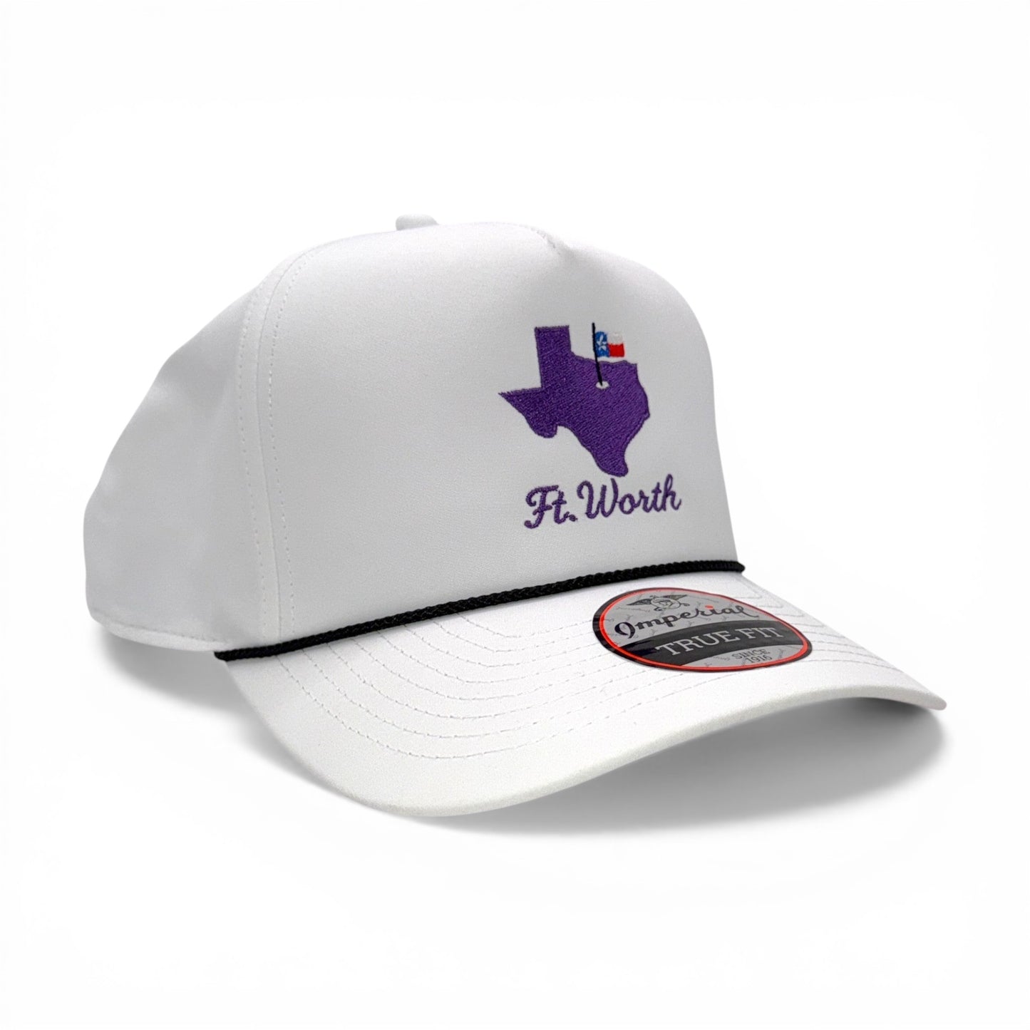 Fort Worth Gameday Hat – Embroidered Performance Rope Cap – back view – Mad Capper embroidered hat