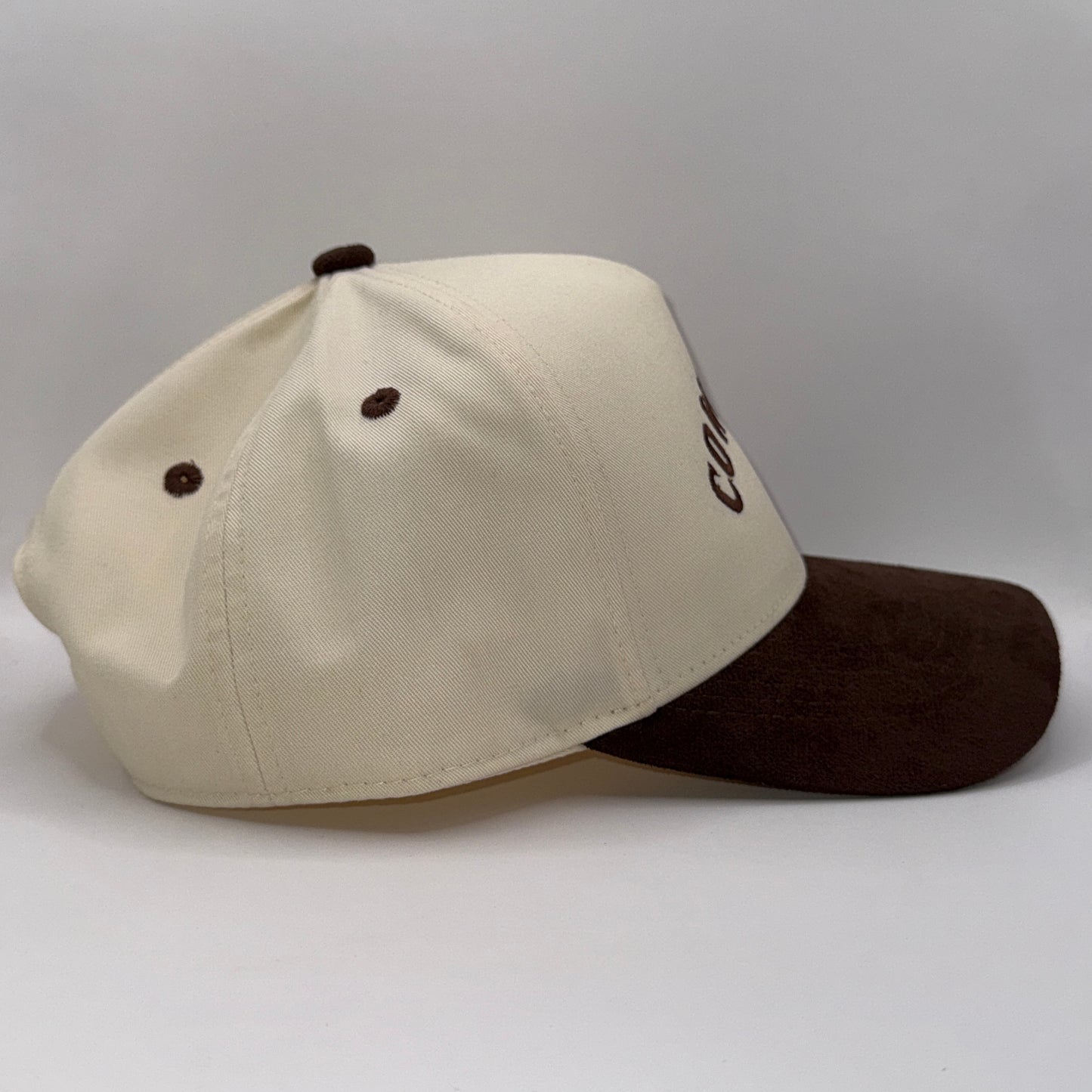 COWGIRLS Suede Brim Hat – Western Embroidered Cap