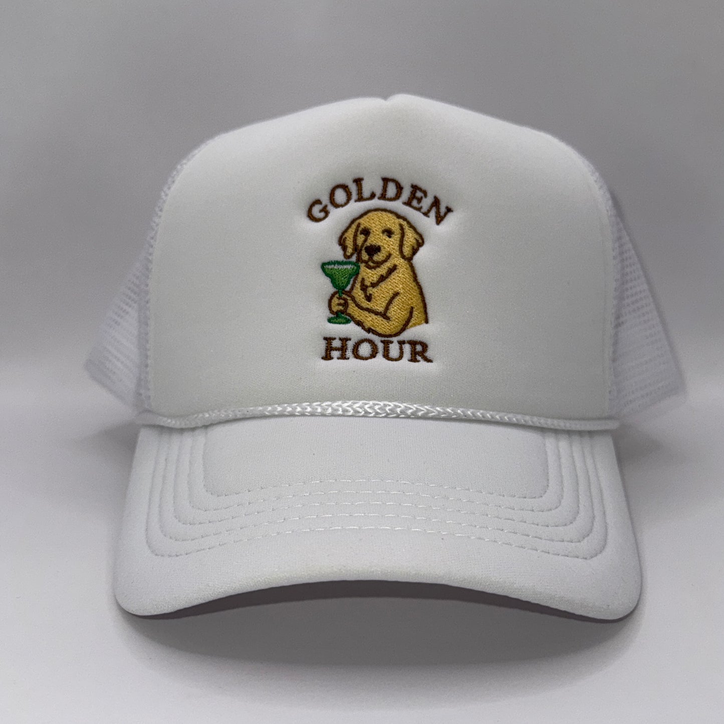 The Golden Hour Hat – Embroidered Foam Trucker Cap