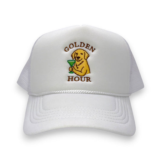 The Golden Hour Hat – Embroidered Foam Trucker Cap