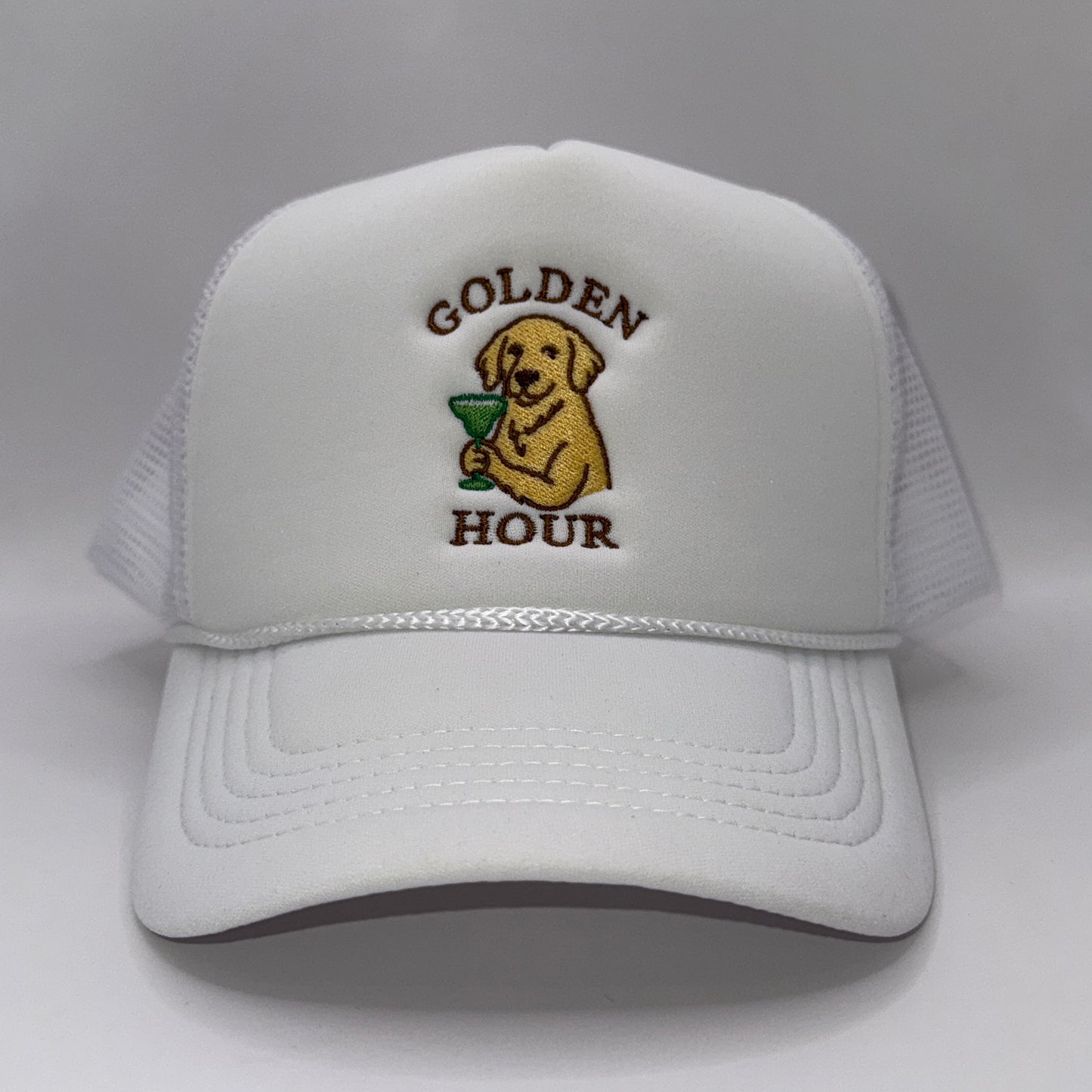 The Golden Hour Hat – Embroidered Foam Trucker Cap