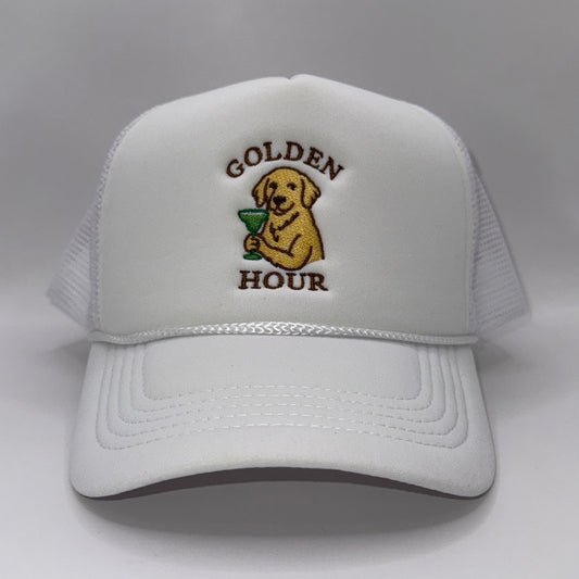The Golden Hour Hat – Embroidered Foam Trucker Cap