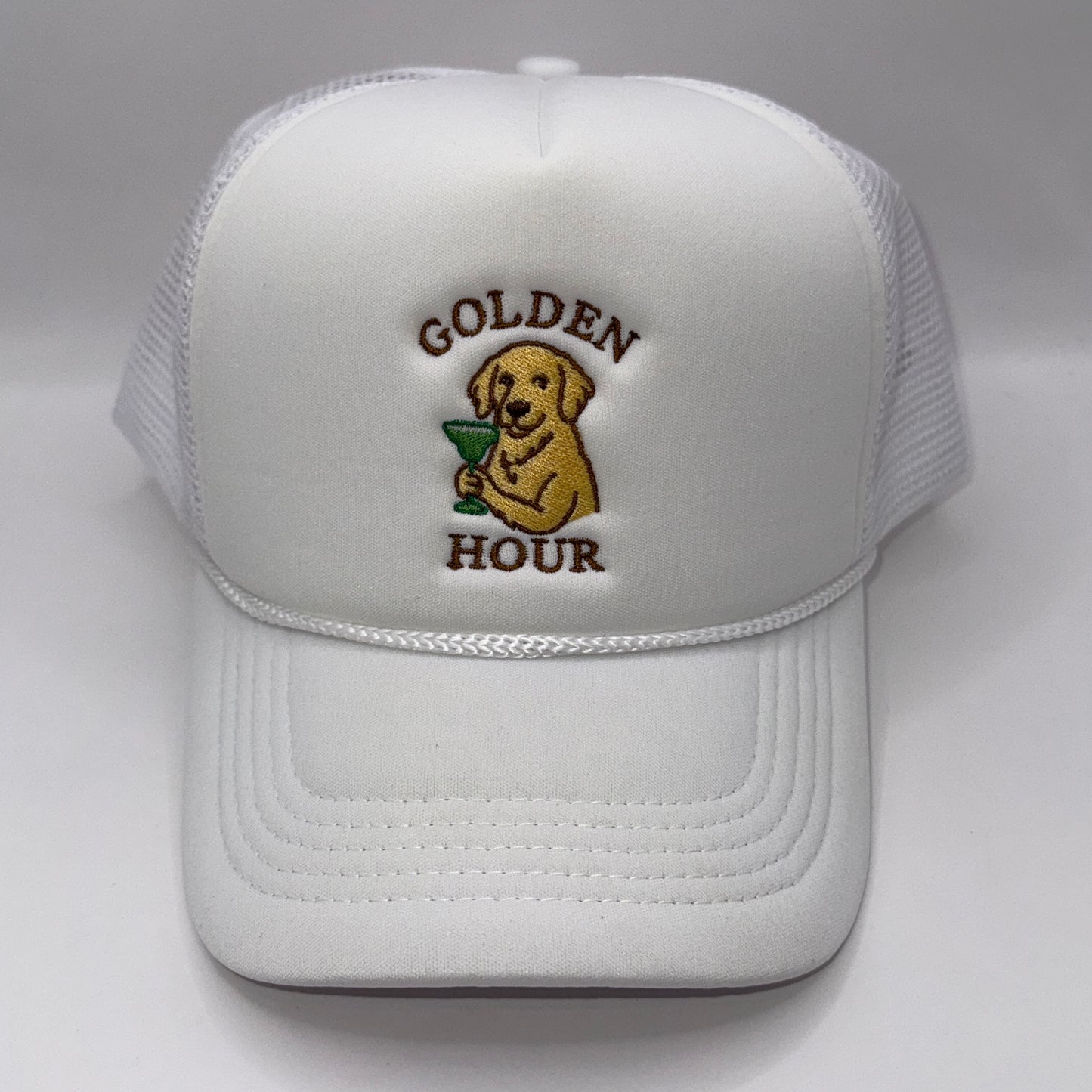 The Golden Hour Hat – Embroidered Foam Trucker Cap