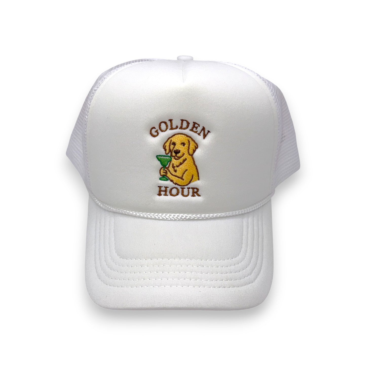 The Golden Hour Hat – Embroidered Foam Trucker Cap