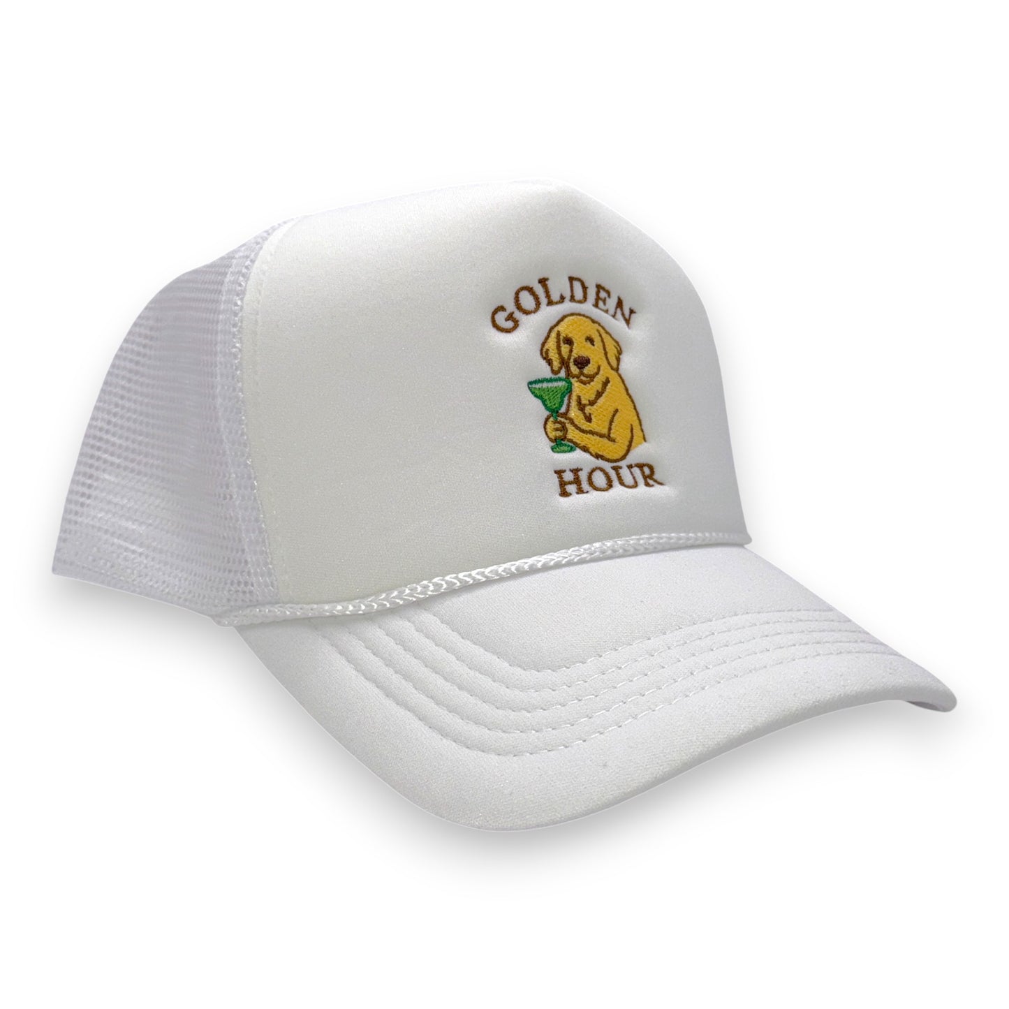 The Golden Hour Hat – Embroidered Foam Trucker Cap
