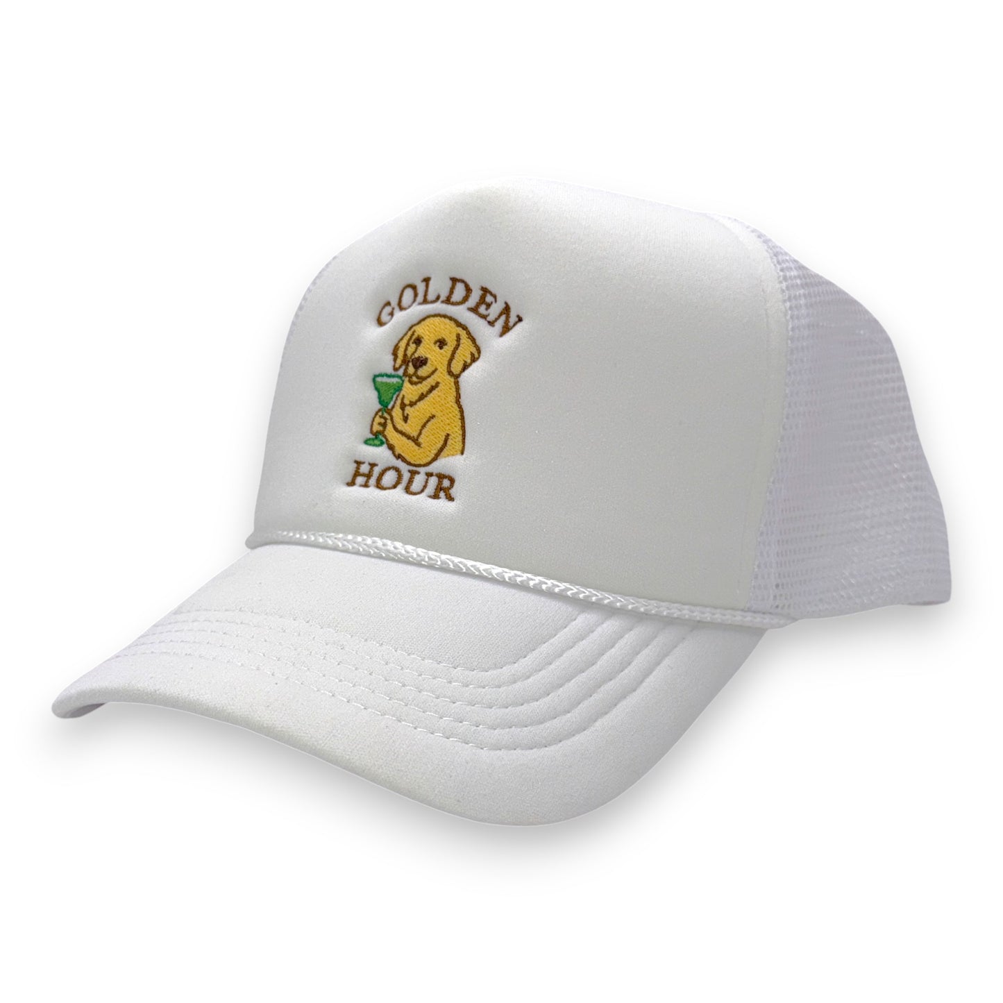 The Golden Hour Hat – Embroidered Foam Trucker Cap