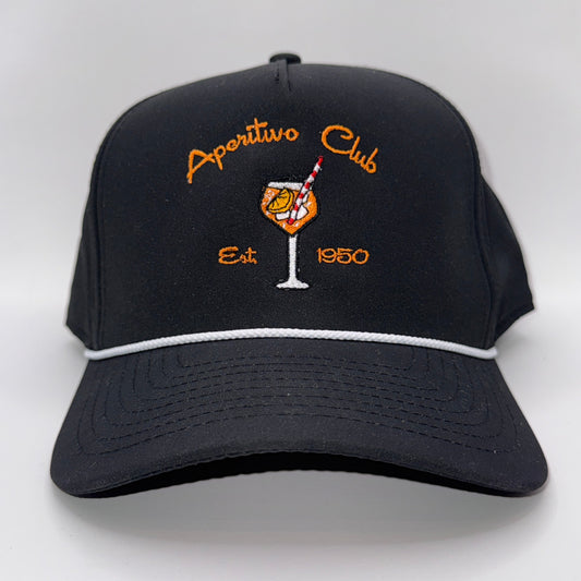 Aperitivo Club Hat – Embroidered Rope & Trucker Cap