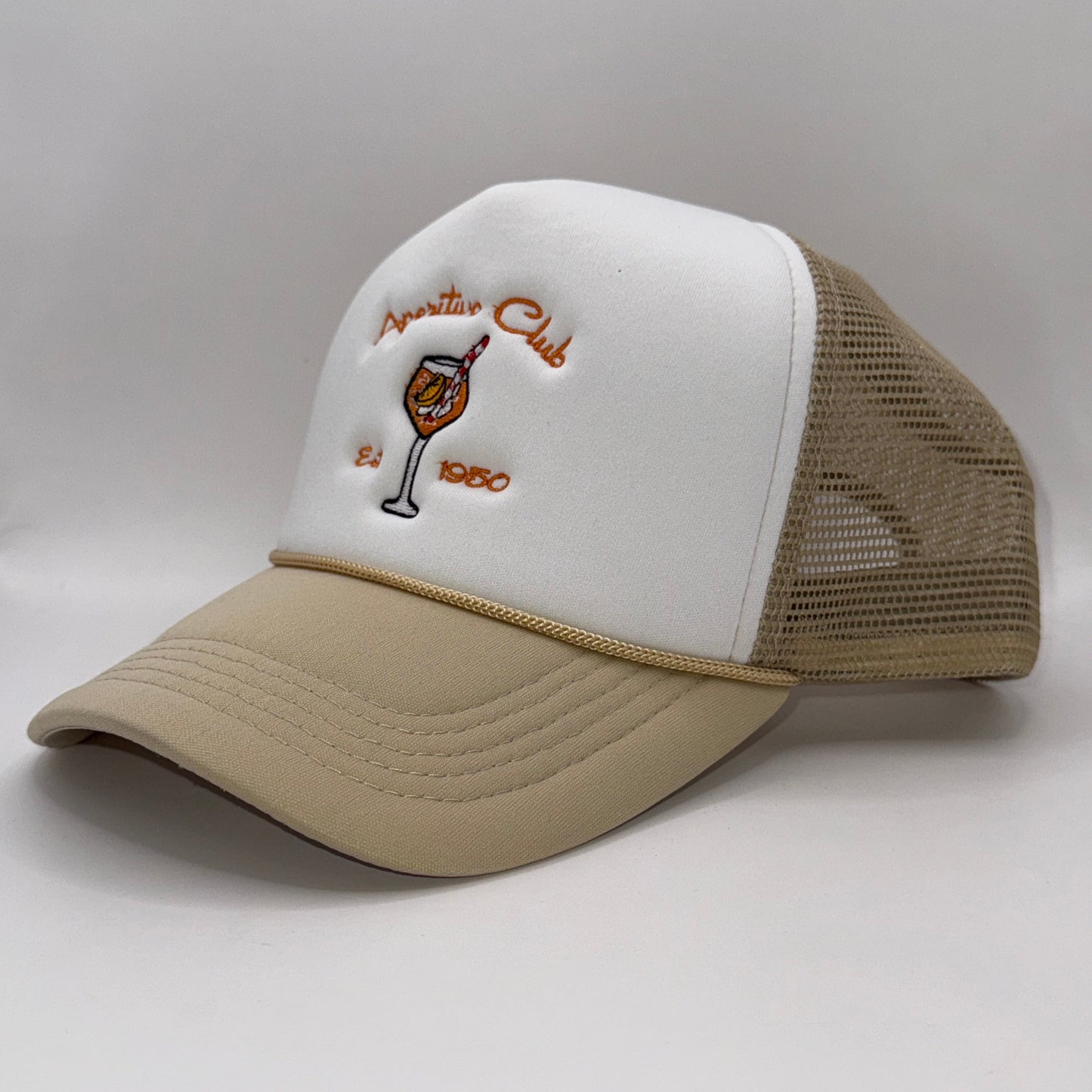 Aperitivo Club Hat – Embroidered Rope & Trucker Cap