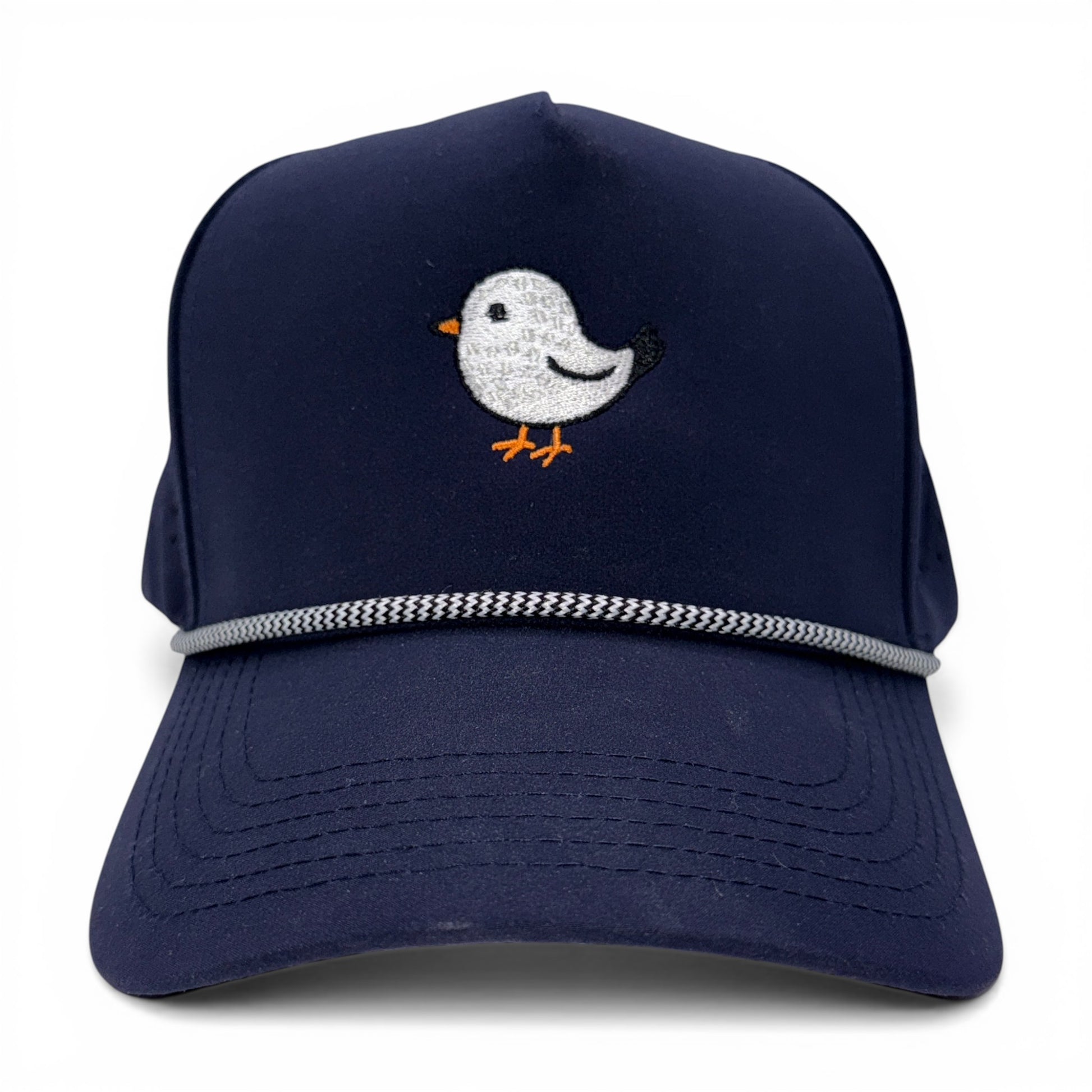 Birdie Ball Performance Rope Hat – detail view – Mad Capper embroidered hat