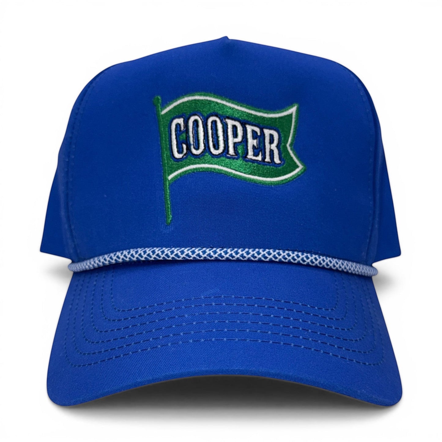 Flag of COOPER Hat – City Classic Edition – detail view – Mad Capper embroidered hat