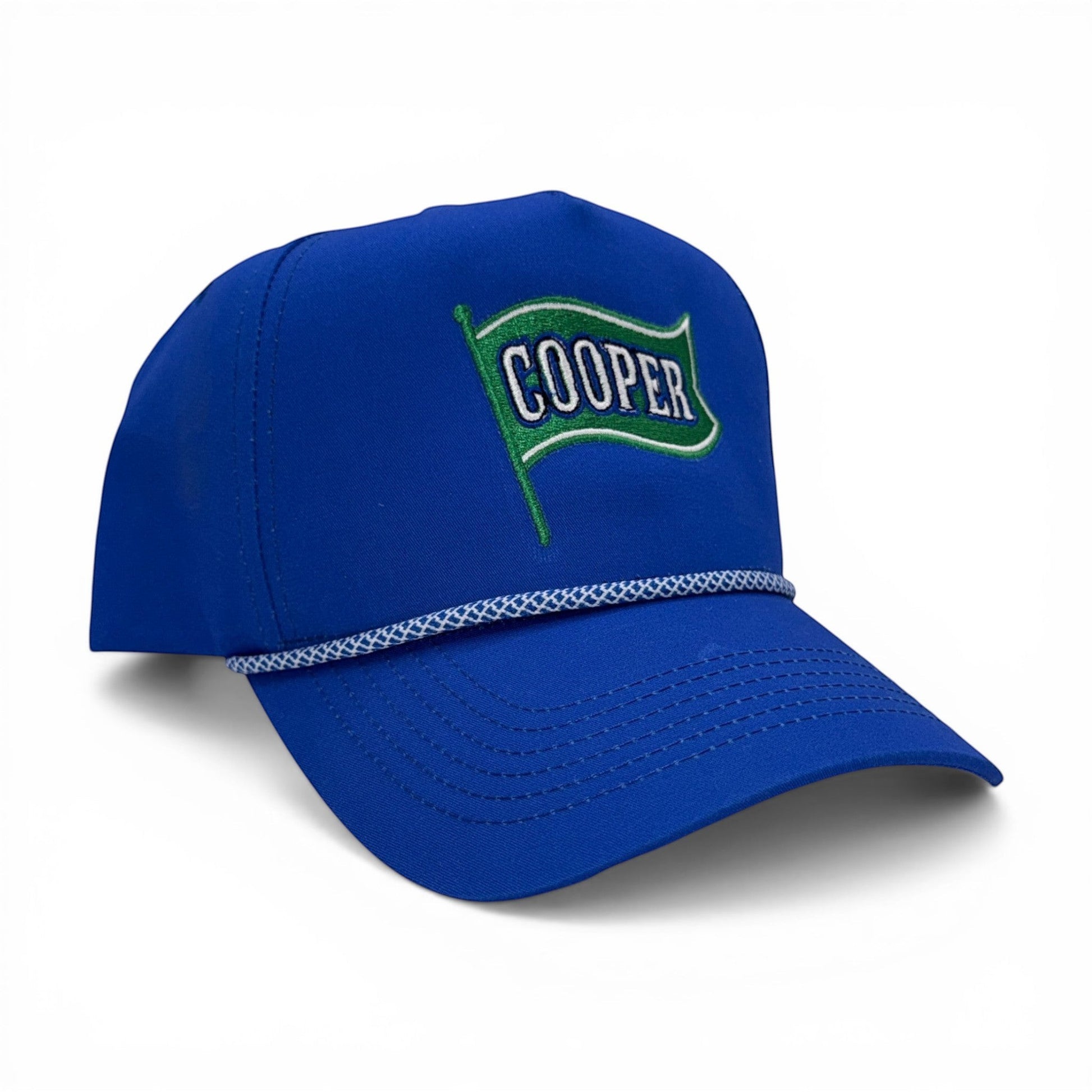 Flag of COOPER Hat – City Classic Edition – angled right view – Mad Capper embroidered hat