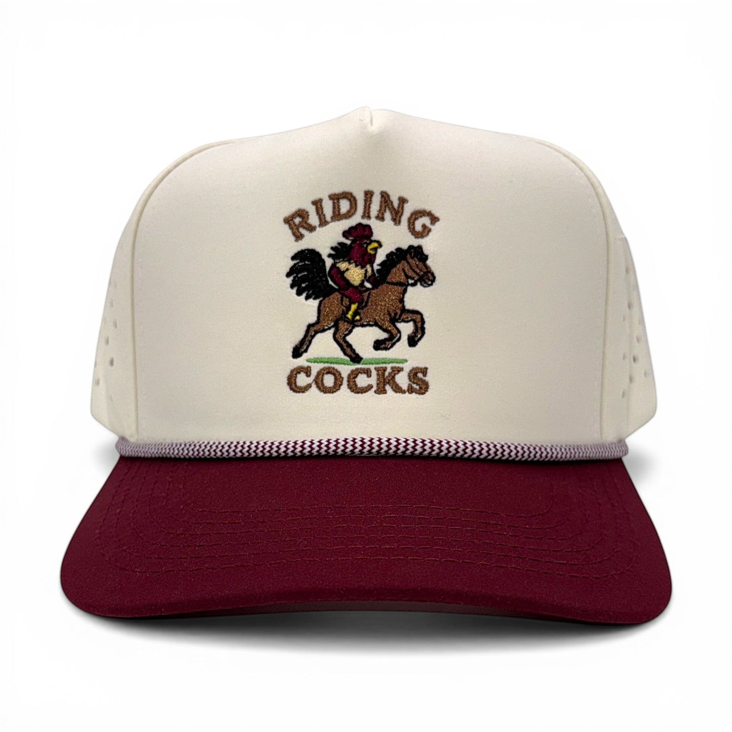 Riding Cocks Roper Cap – view 11 – Mad Capper embroidered hat