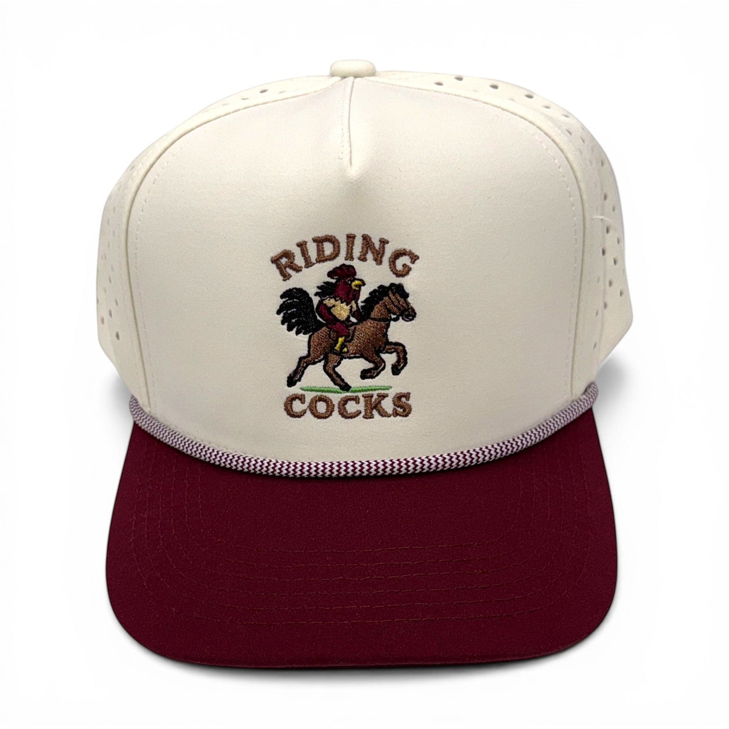 Riding Cocks Roper Cap – view 9 – Mad Capper embroidered hat