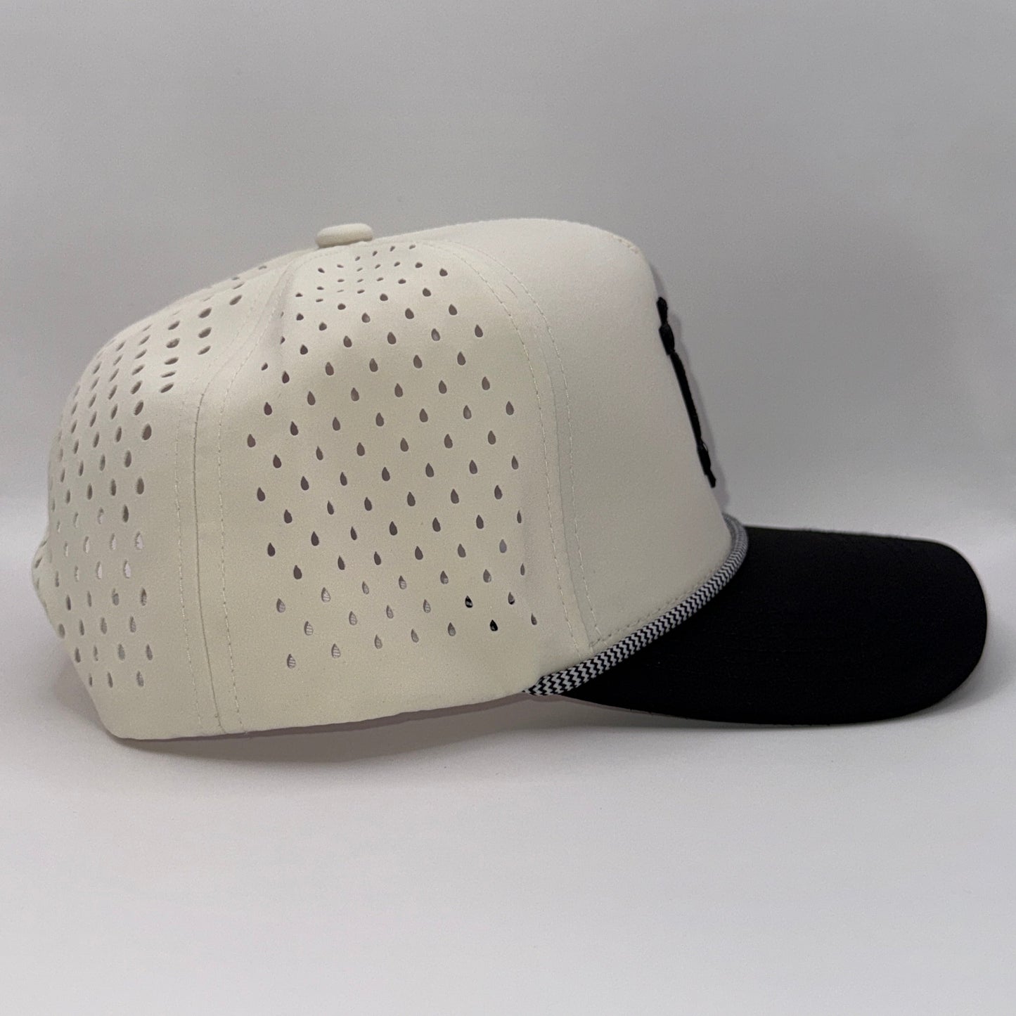 Bitcoin 3D Tan & Black Rope Cap