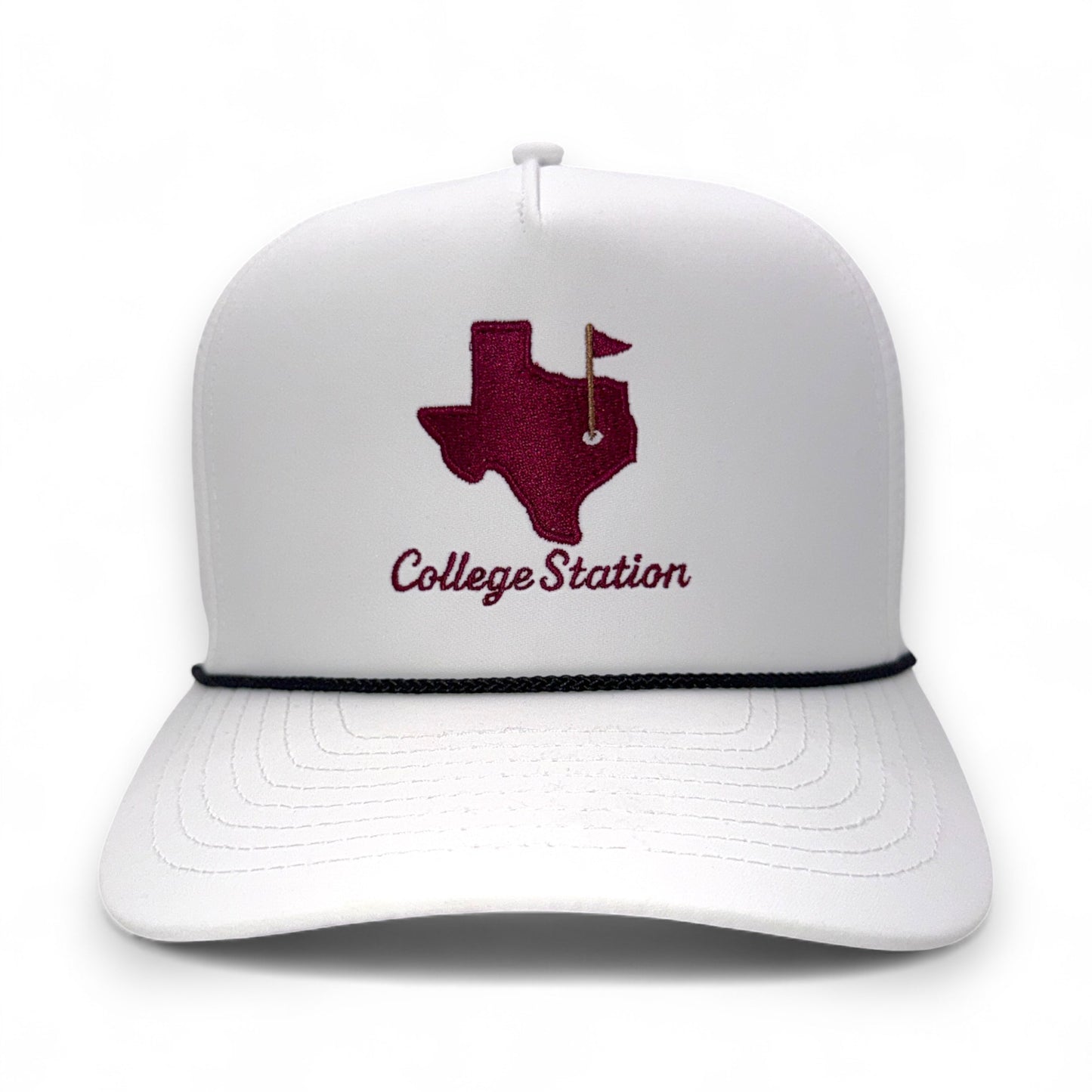 The College Station Gameday Hat – Embroidered Rope Cap