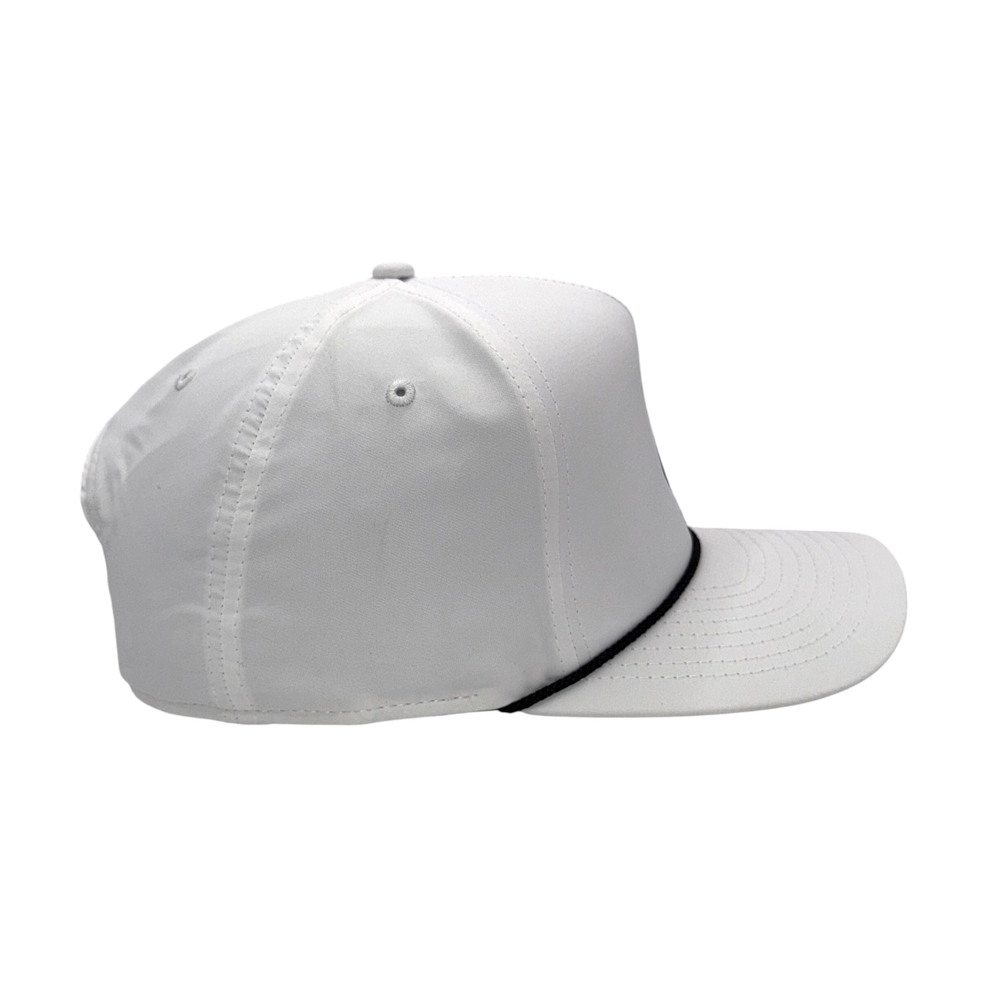 White rope hat side profile – Santa Sheltie design