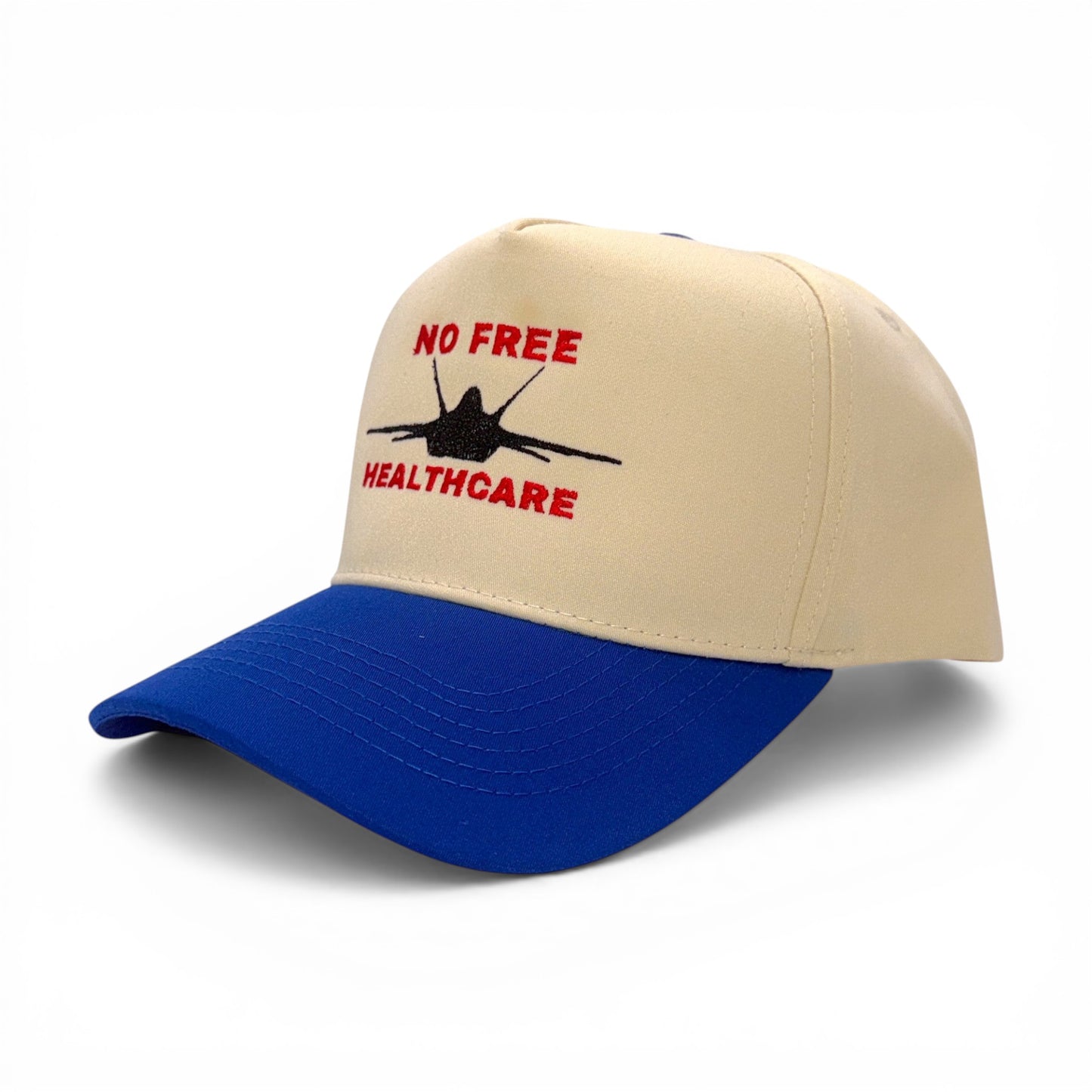 No Free Healthcare Hat – back view – Mad Capper embroidered hat