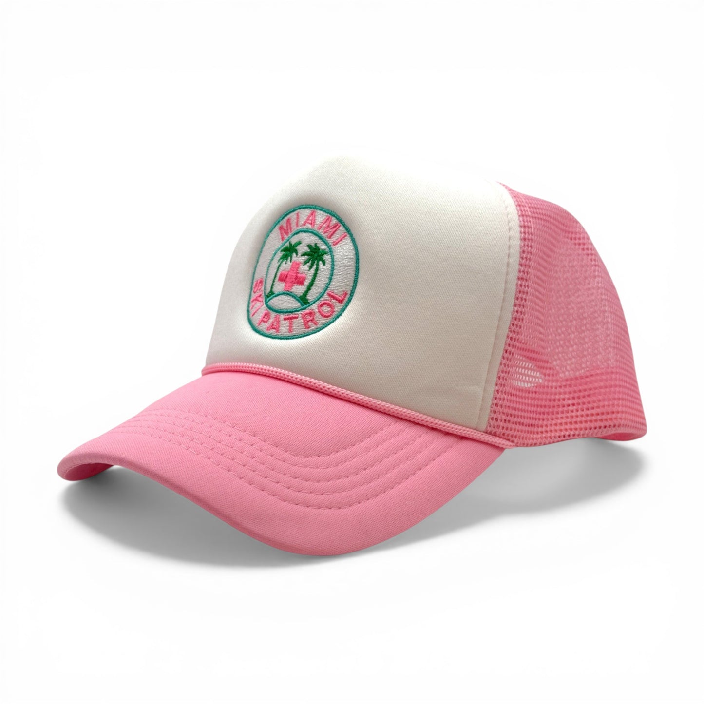 Miami Ski Patrol Trucker Hat – view 9 – Mad Capper embroidered hat